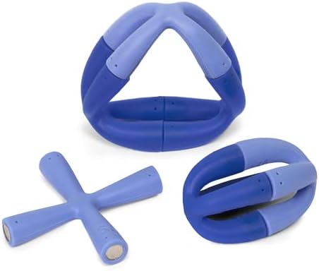 Speks Fleks Silicone 6-Piece Building Set - Bluegrass - Fun Desk Toy for Adults