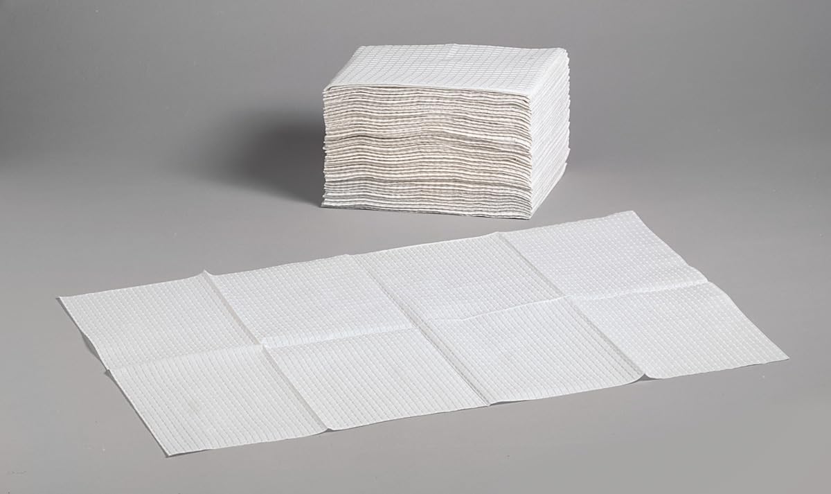 Foundations 2-Ply Disposable Non-Waterproof Baby Changing Station Liner Refills for Commercial Restrooms, Doctor's Offices, Care Centers, 500 Pack, 036-NWL