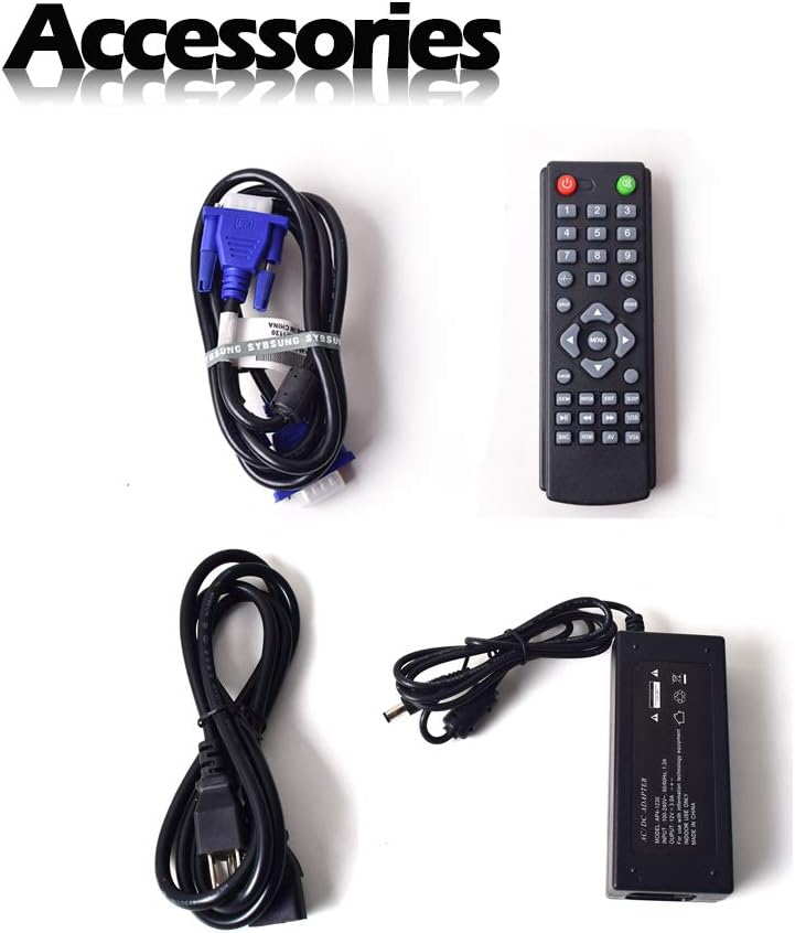 15" CCTV BNC Monitor VGA HDMI AV, 4:3 HD Display LCD Security Screen with USB Drive Player for Surveillance Camera STB PC 1024x768 Resolution Built-in Speaker Audio in/Out