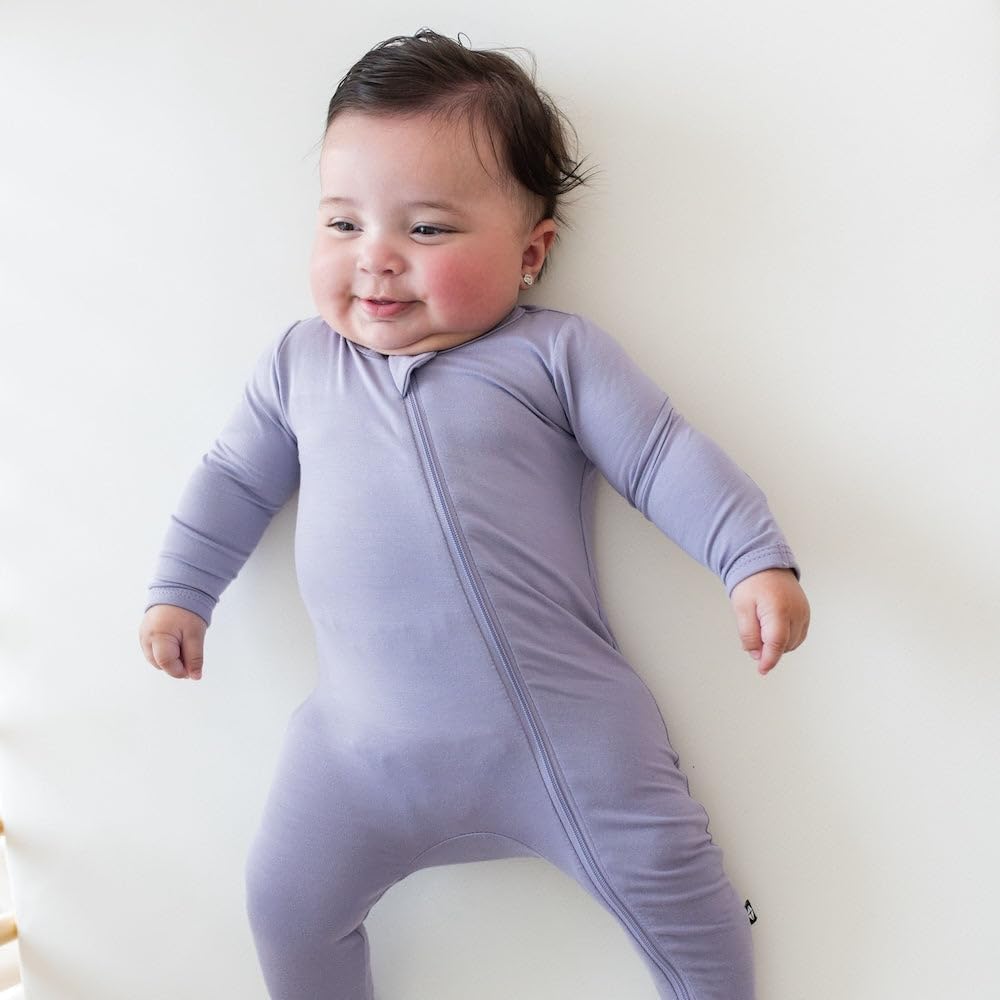 KYTE BABY Unisex Zipper Closure Footies, Rayon Made From Bamboo, 0-24 Months