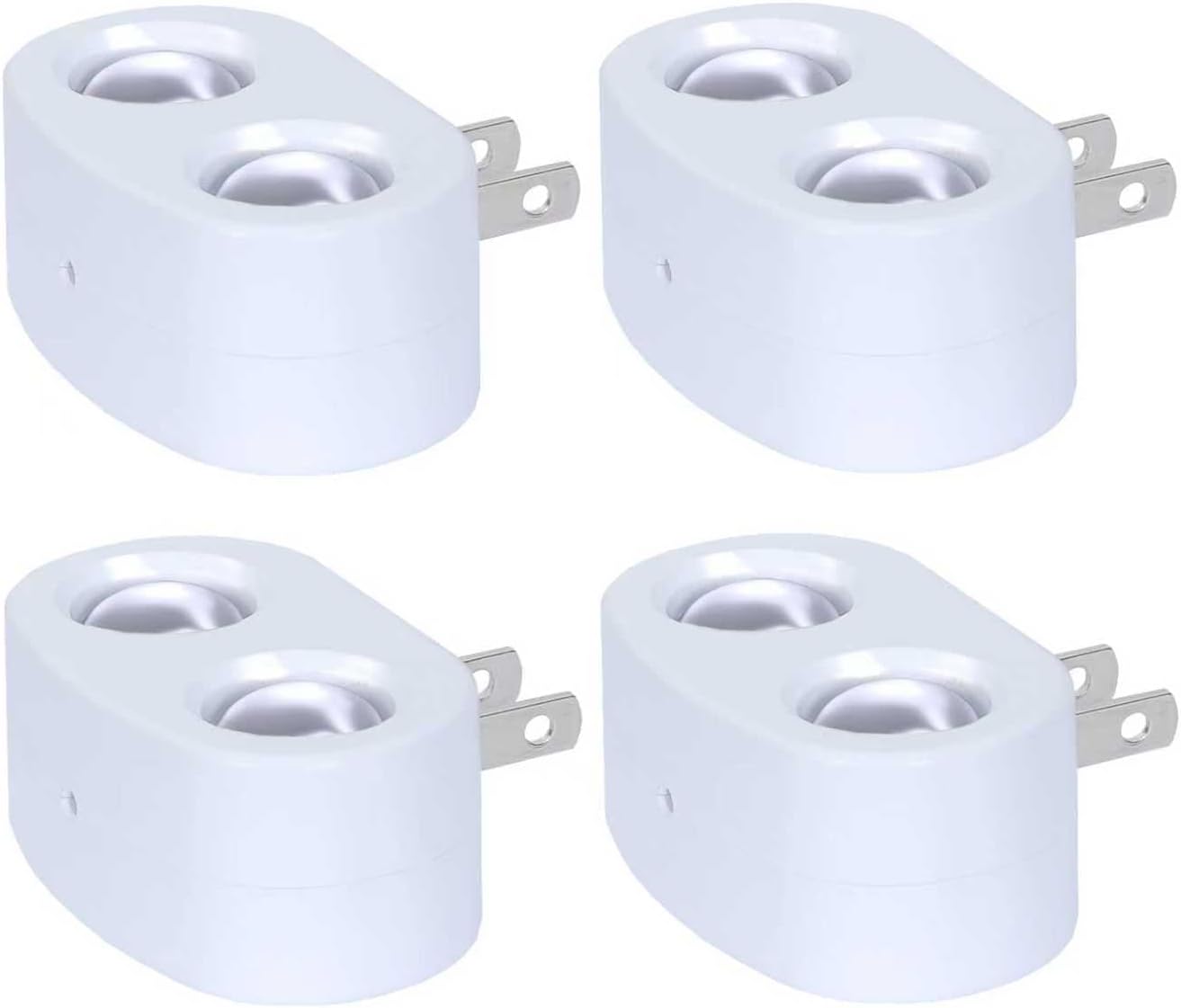 Night Lights Plug into Wall, LED Plug in Night Light, Dusk to Dawn Light Sensor, Rotatable Plug Night Light for Hallway Bedroom Stairway (4, Small-5000K)