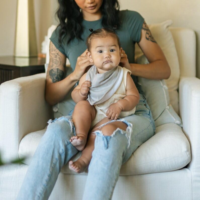 Little Unicorn Cotton Muslin with Fleece Bandana Bib