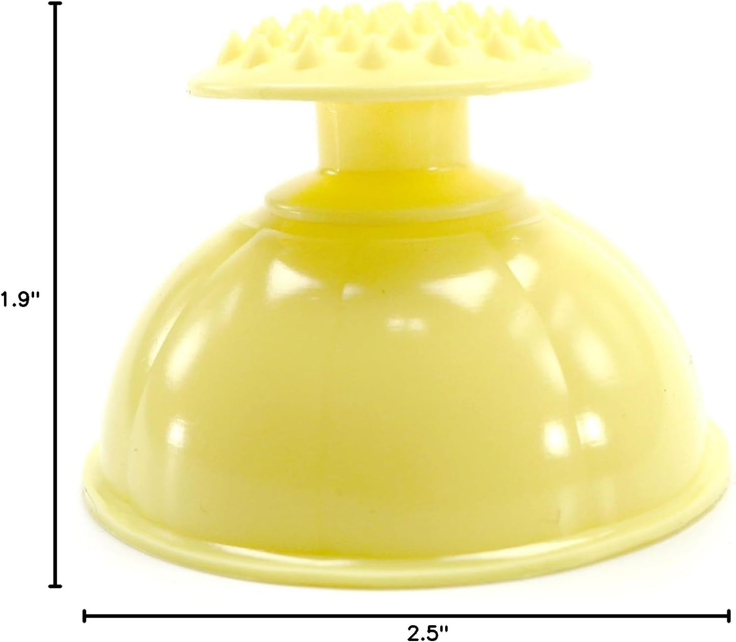 LENITH Silicone Mom Palm Cup for Burping Helper Phlegm Sputum Spiky Massage Yellow