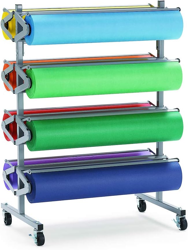 Colorations Arts and Crafts Paper Roll - 36" x 1000', Holiday Green, Dual Surface, Markers, Finger Paints, Painting, Watercolors, Acrylic Paints, Wall Art, Bulletin Board Paper, Crafts (Item # DSHG)