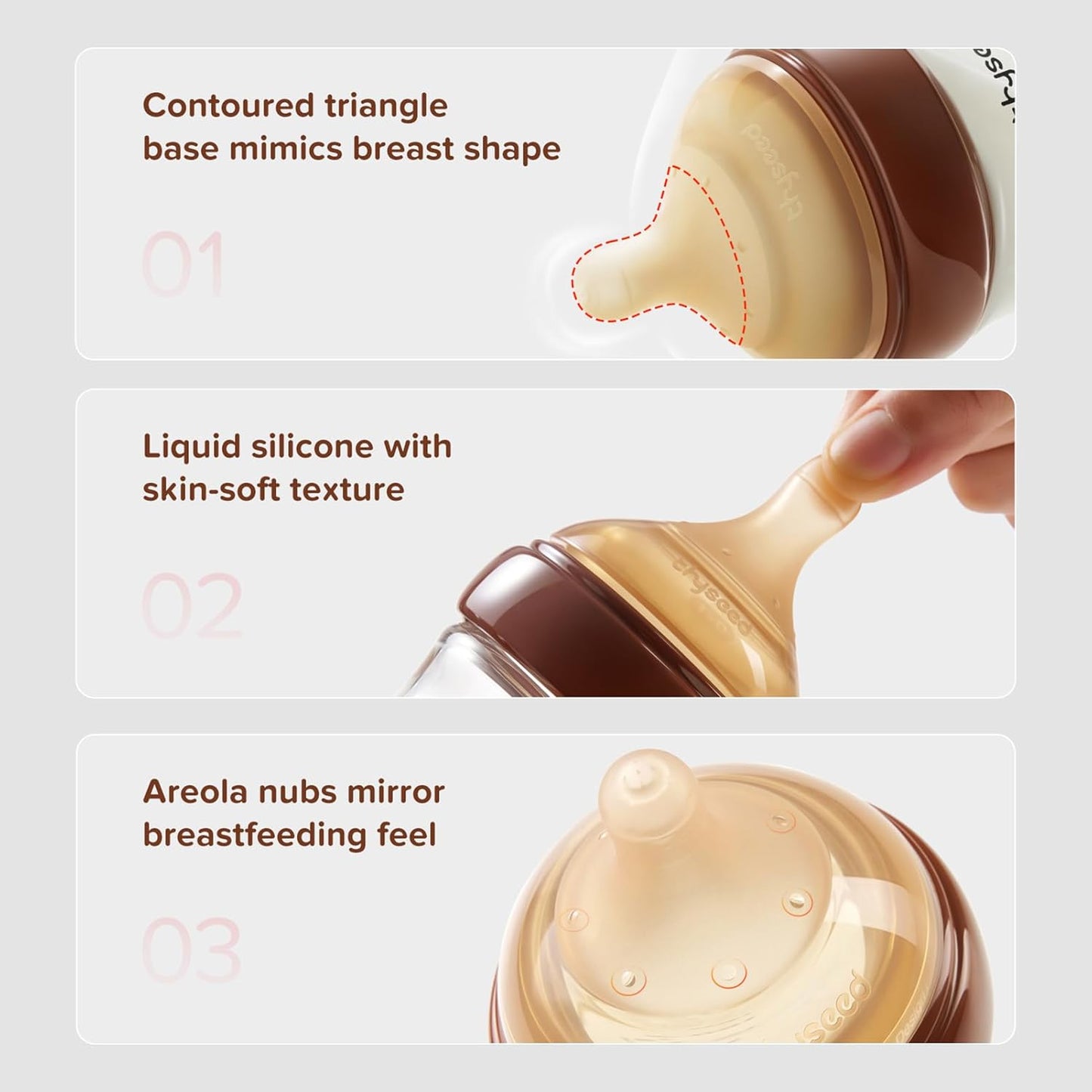 Glass Natural Anti-Colic Baby Bottles | Newborn Breast Like Nursing Bottle for Breastfed Babies with Nipple(0-1 Months),5oz,1pack