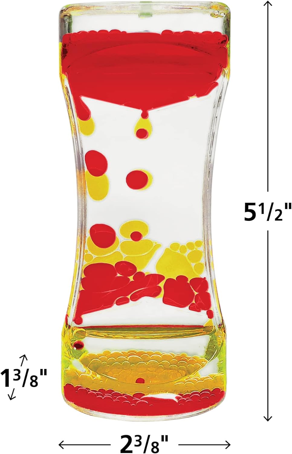 Red & Yellow Liquid Motion Bubbler