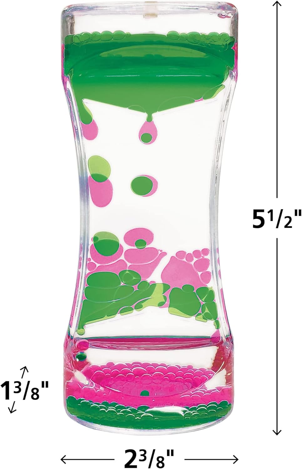 Pink & Green Liquid Motion Bubbler