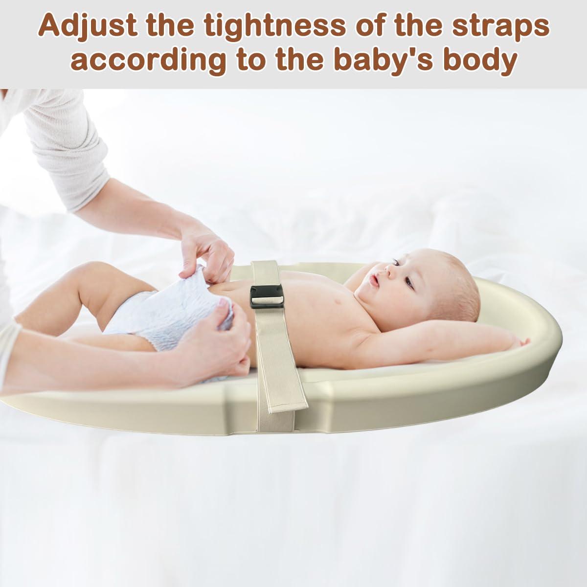 Baby Changing Pad,Waterproof Easy to Clean,PU Foam Changing Pad on Table Topper for Changing Diaper and Dresser (Oat)