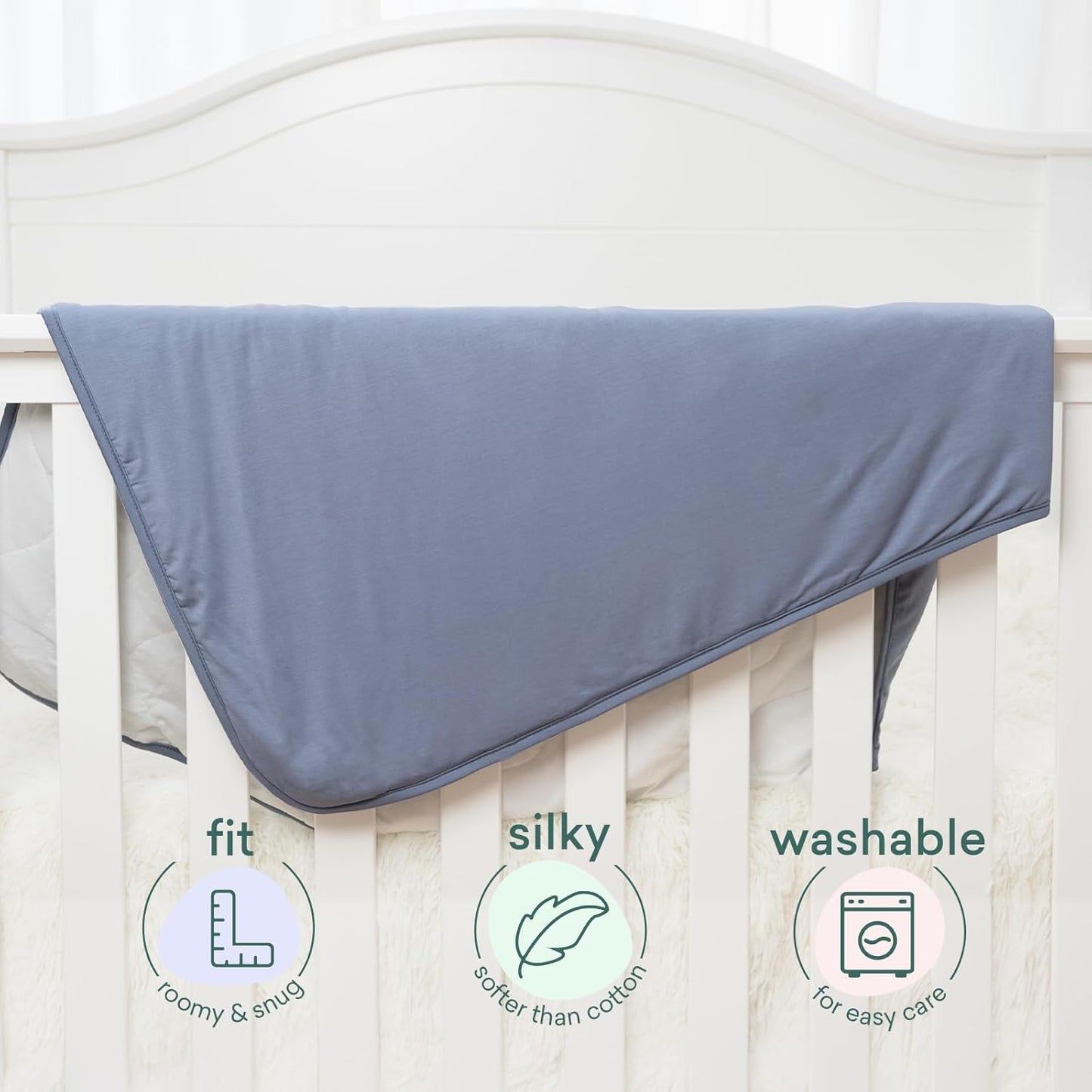 Supersoft Baby Blanket, Premium Bamboo Viscose Baby Quilt, Hypoallergenic and Breathable, for Newborns, 33"×33"