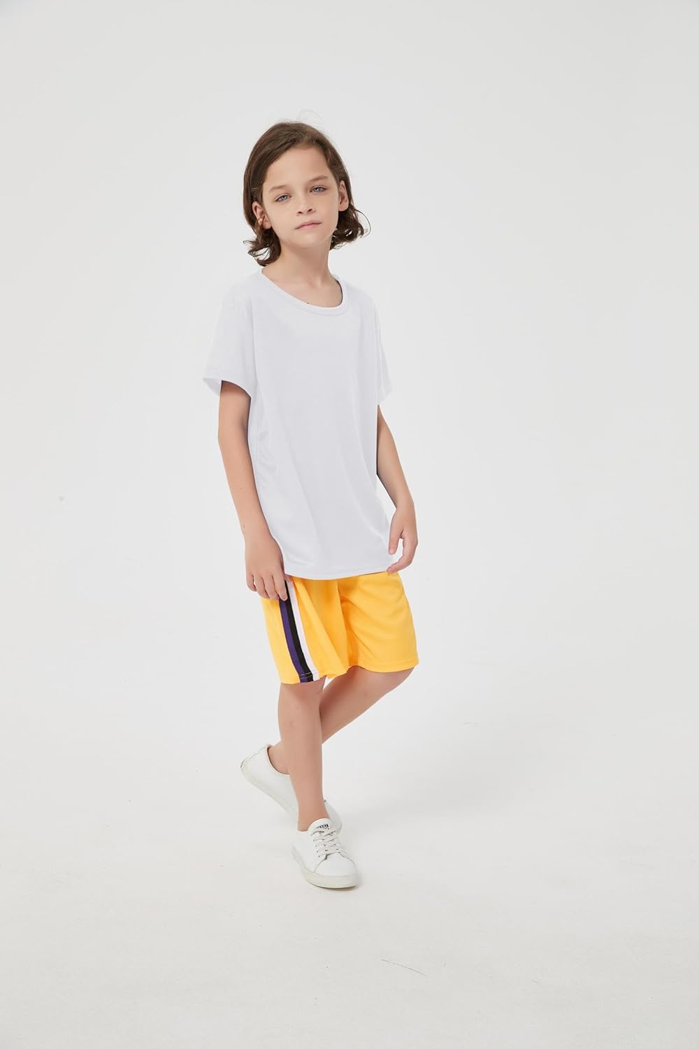 6-Pack Boys Athletic T-Shirts Quick Dry Short-Sleeve Tops Youth Moisture Wicking Running Sports T-Shirts(4-18 Years)