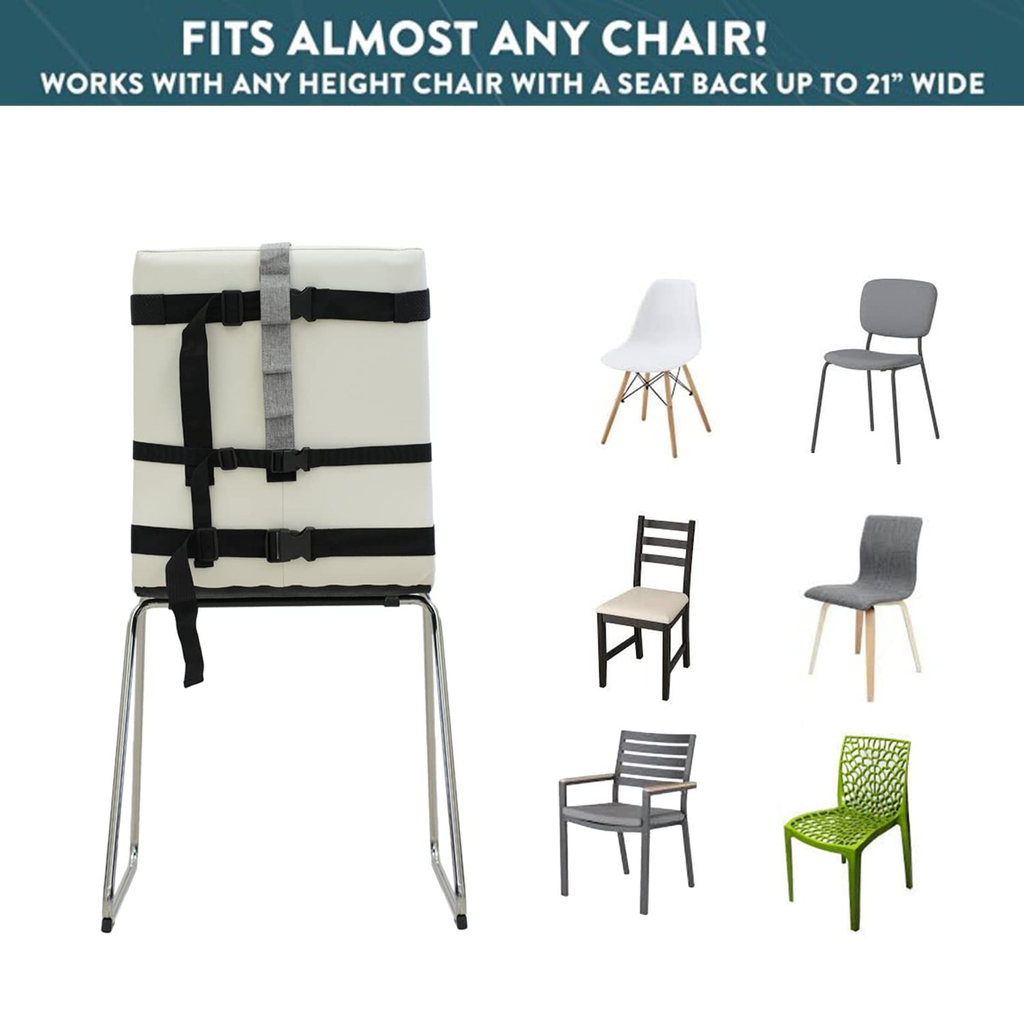 Baby Portable High Chair for Travel | Essential Travel Highchair | Baby Chair Harness