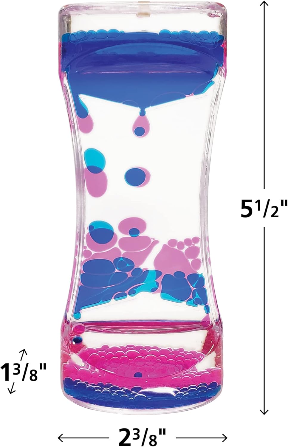 Blue & Pink Liquid Motion Bubbler