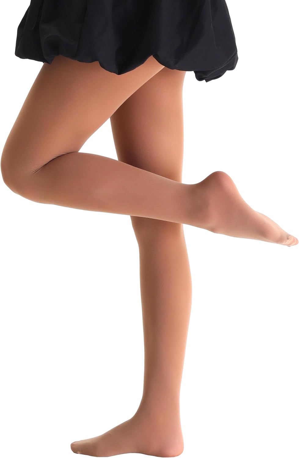 EVERSWE Girls Semi Opaque Footed Tights, Microfiber Tights