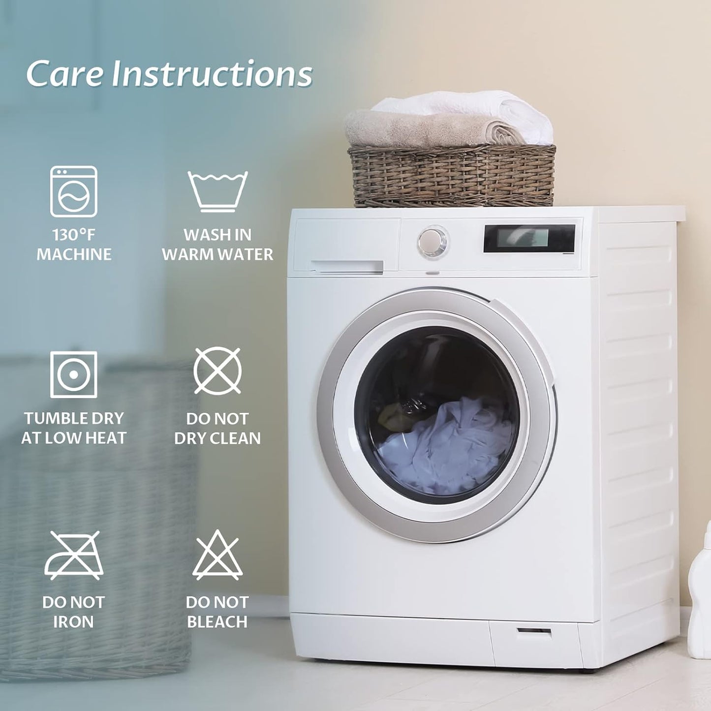 Full Size Waterproof Mattress Protector Fitted Quilted Mattress Pad Cover with Deep Pocket Up to 15''