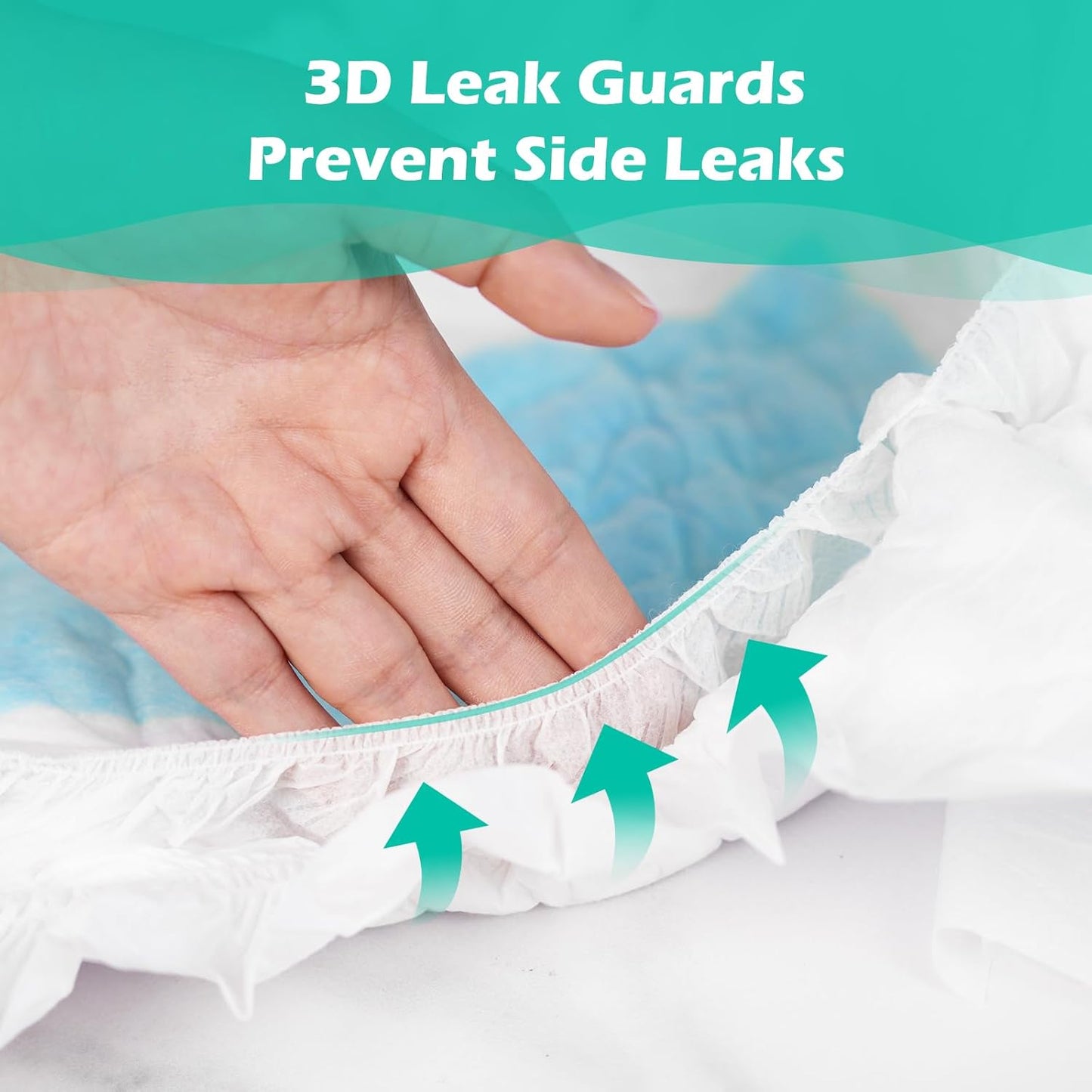 SUNKISS TrustPlus Adult Diapers with Maximum Absorbency, Unisex Disposable Incontinence Briefs with Tabs for Men and Women, Odor Control, XLarge, 60 Count (4 Packs of 15)