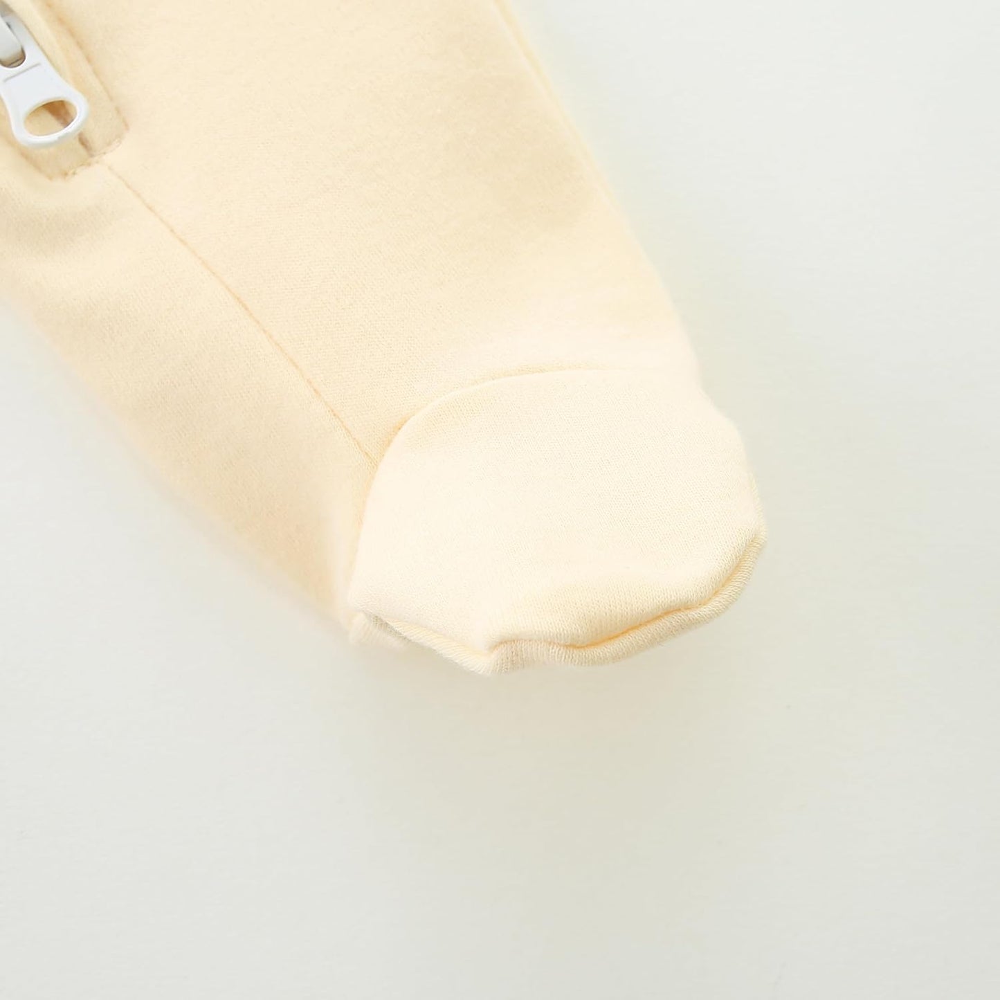 Baby Romper 100% Organic Cotton Pajamas One Piece Long Sleeve Zipper Footie Onesie for 0~12M Baby