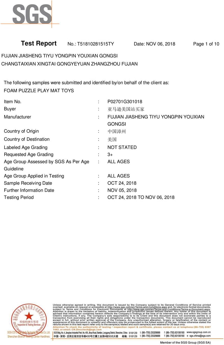 MQIAOHAM® 18 Pieces Puzzle Play Mats, Soft Baby Play Mat, Kids Interlocking Foam Floor Tiles, Toddlers Carpet Playmats G301018-101