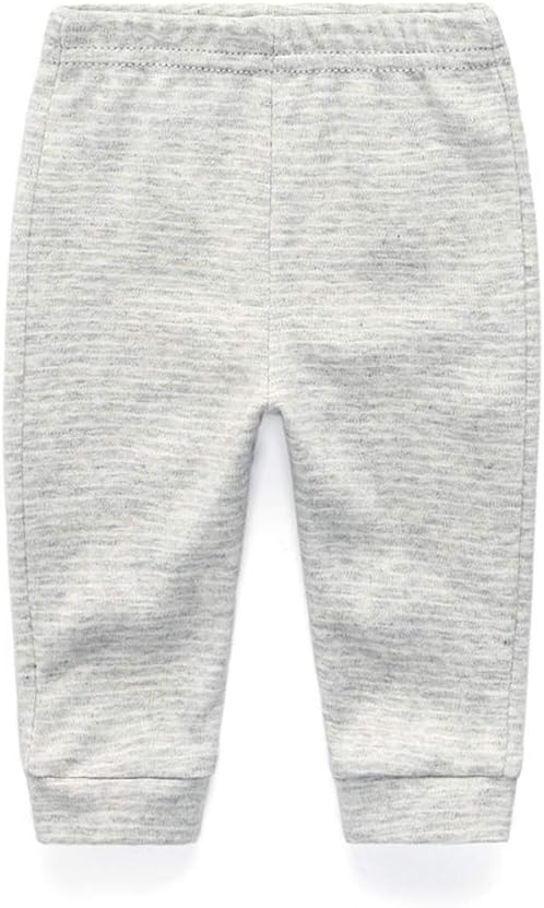 Unisex Newborn Baby Cotton 4-Pack Pants Embroidery Pringting Casual Leggings 0-24 Months for Boys and Girls