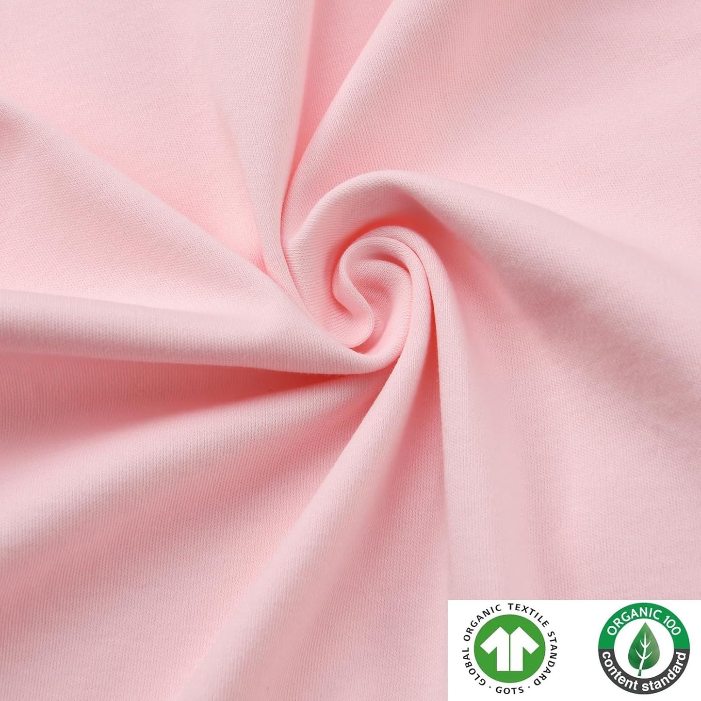 Aablexema 3-Pack Organic Cotton Baby Footless Pajamas with Mitten Cuffs, 2-Way Zipper Romper Sleepers