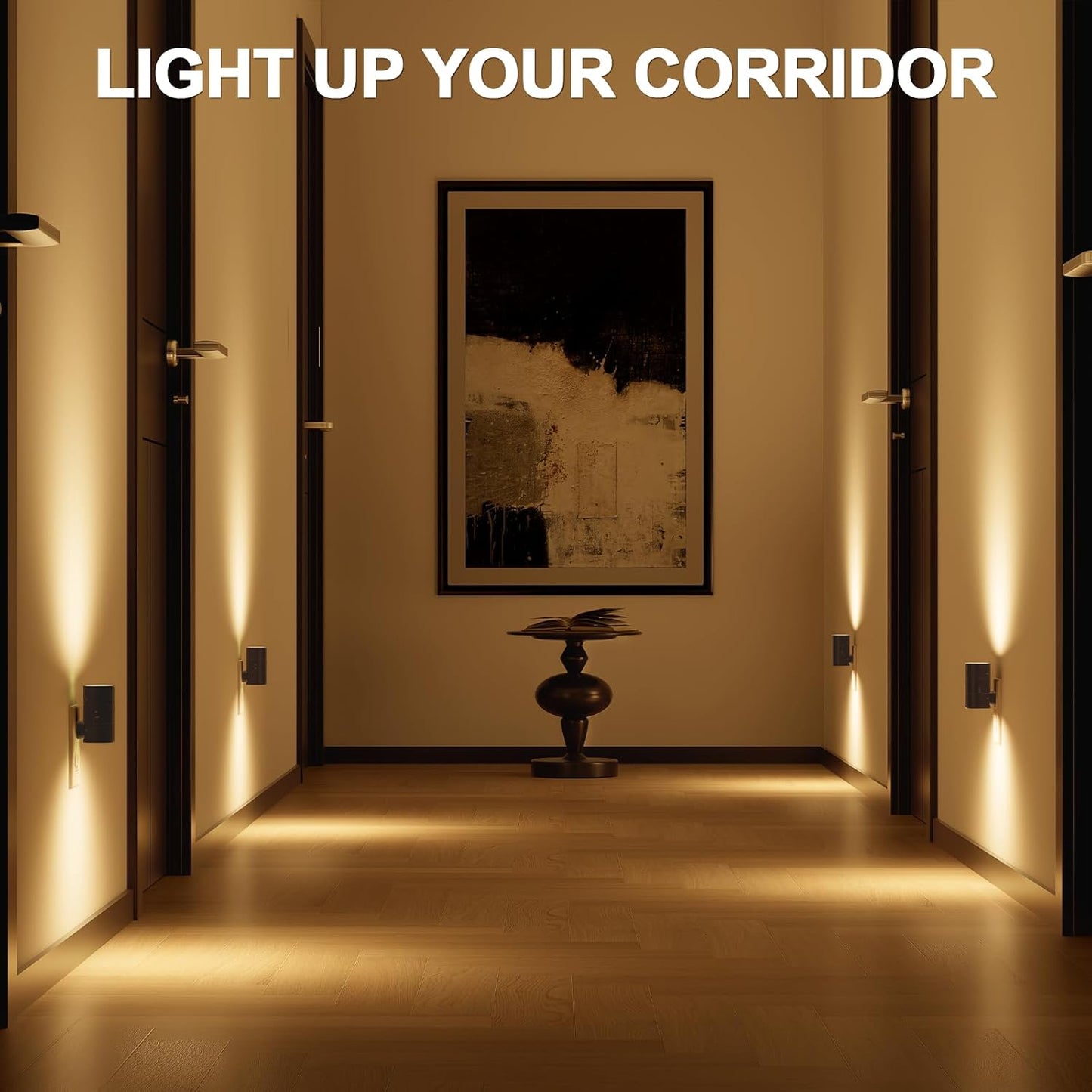 NIORSUN Dimmable Night Light,LED Night Lights Plug Into Wall 0-100LM with 3 Light Modes,Ultra-Slim Design,Dusk to Dawn Sensor,Night Light Plug in for Hallway Bathroom Stairway Bedroom,Black,8 Pack