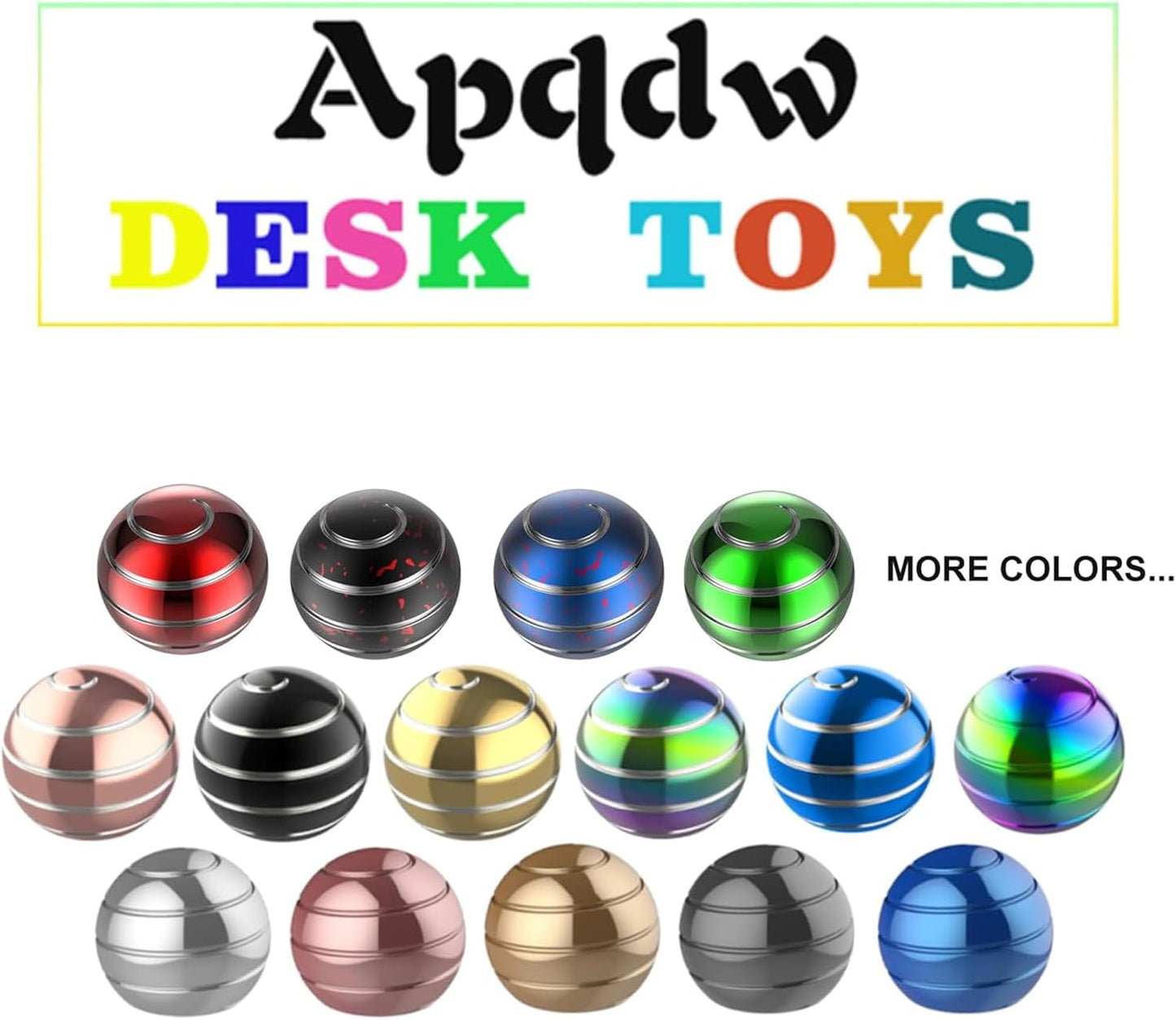 Kinetic Desk Toy, 2.17'' Kinetic Spinning Desk Toys for Adults, Fidget Desk Toys for Party Favors, Christmas Stocking Stuffers, Easter Basket (55MM, Black Red)