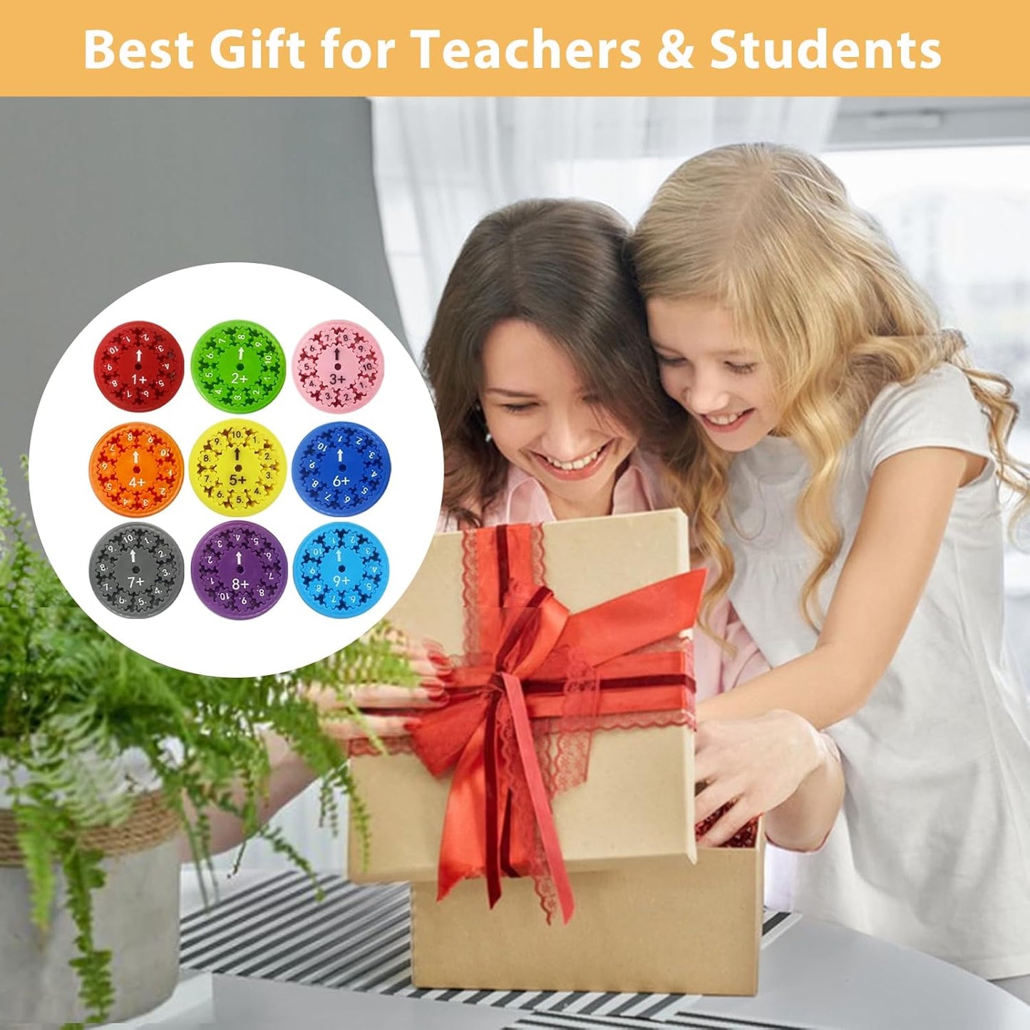 Math Fidget Spinners, Fun Math Toys - Helps Learn Math & Improve Memory, Multiplication Fidget Game for Classroom Homeschooling Counting Number