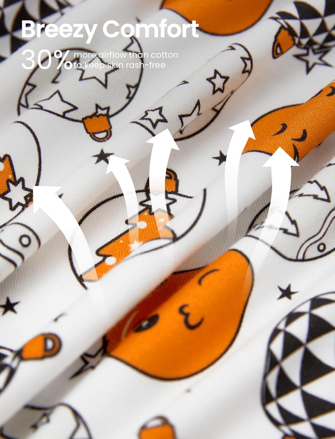 PATPAT Bamboo Viscose Pajama Set for Toddlers with Improved Tensile Strength, Snug Fit Pjs Sleeper for Baby Boys Girls Kids