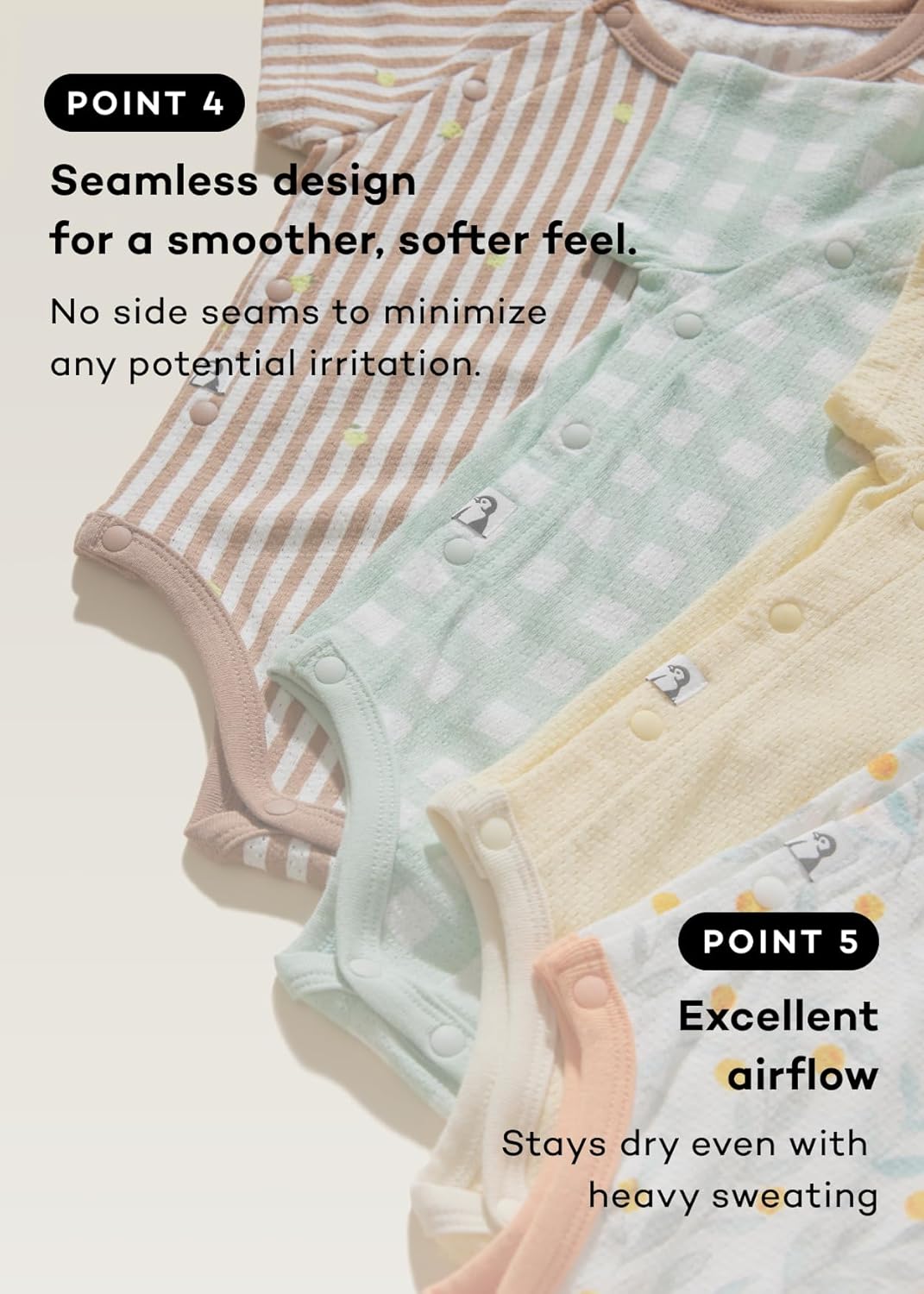 Konny Newborn Cotton Mesh Bodysuit Premium and Safe for New Moms: Baby Clothing for Stylish Comfort(0-12M)