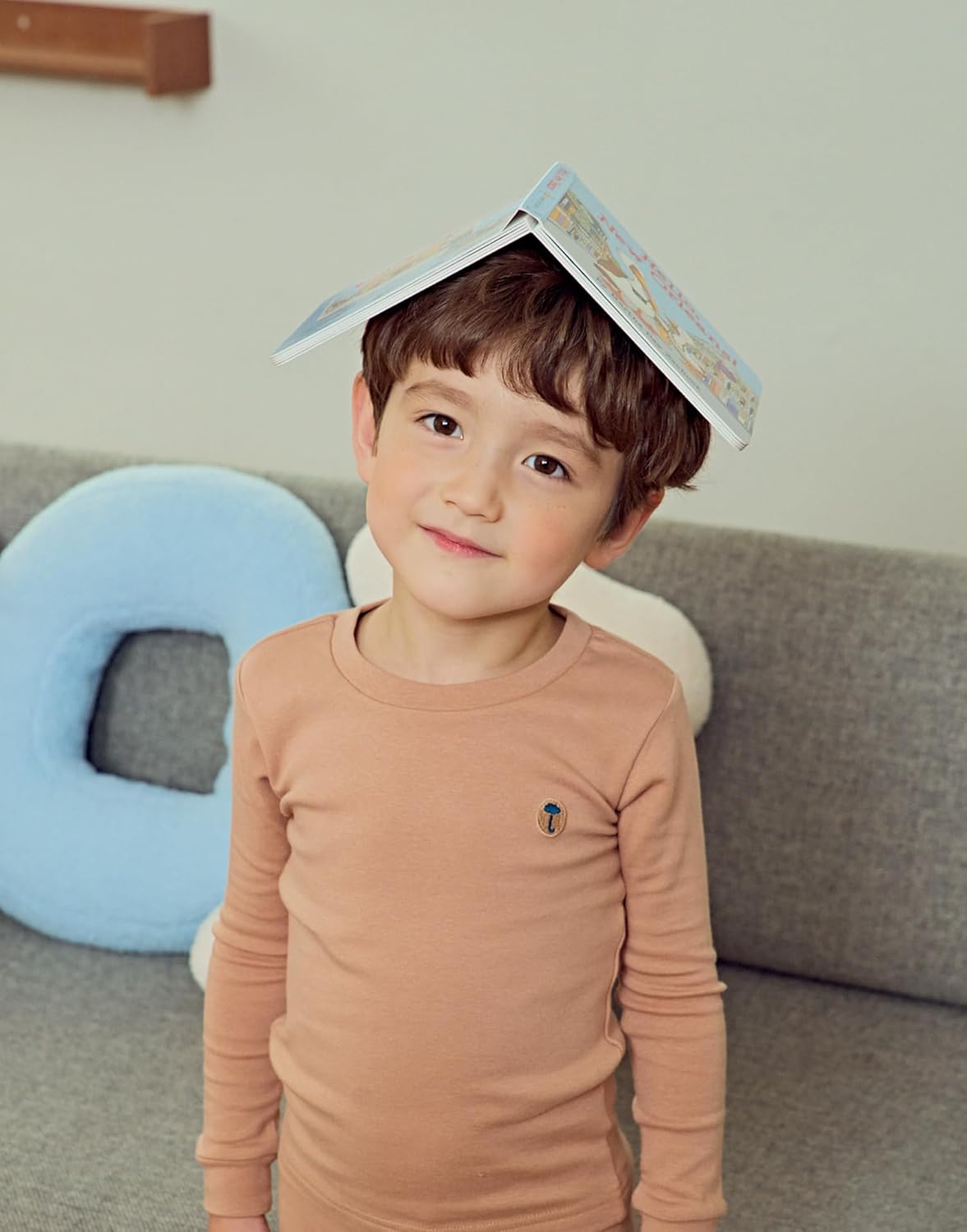 moimoln 6M-8Y Modal Cotton Solid Soft Breathable Baby Toddler Boys Girls Snug fit Pjs Long Sleeve Pajamas Set Sleepwear Daily