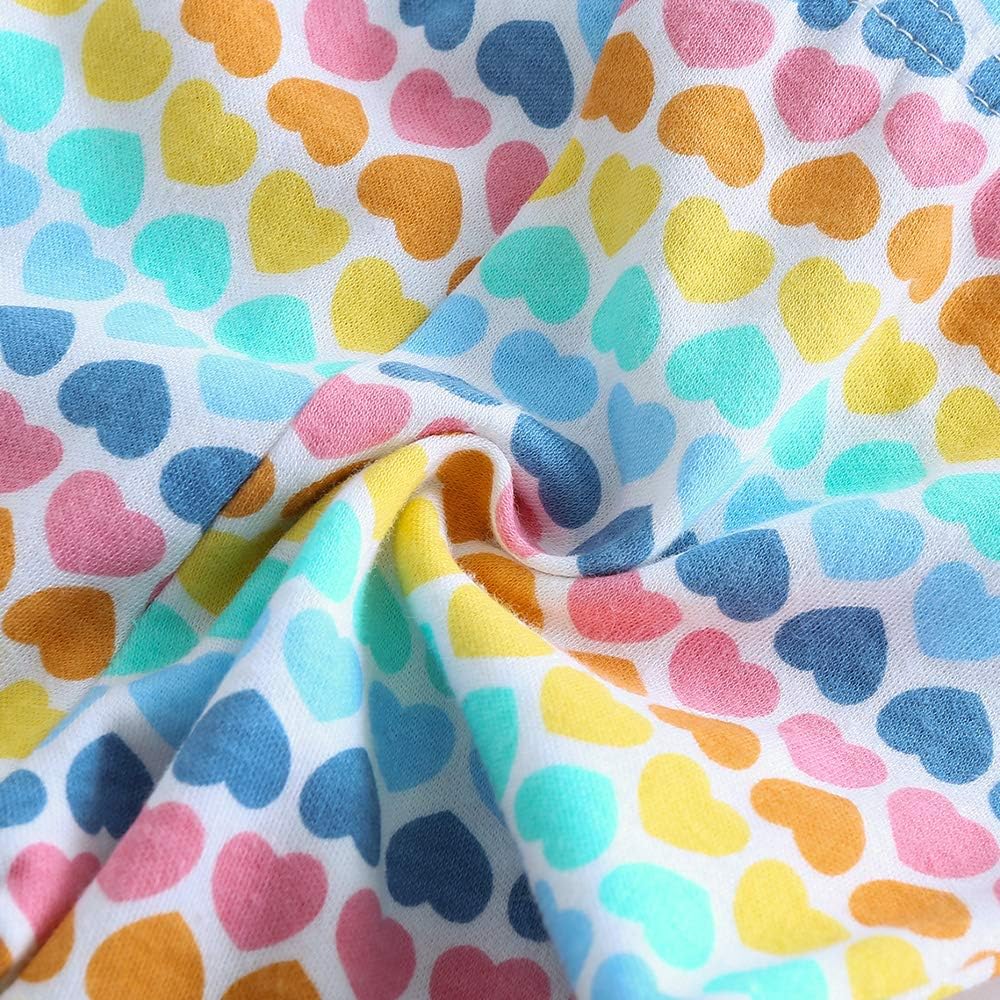 Unisex Newborn Baby Cotton 4-Pack Pants Embroidery Pringting Casual Leggings 0-24 Months for Boys and Girls