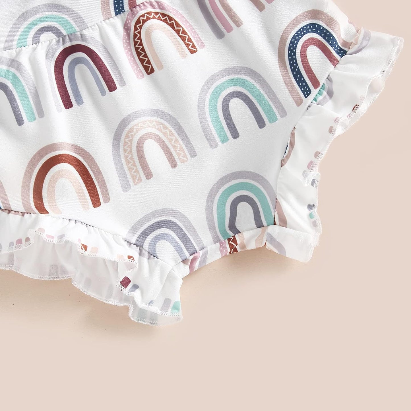 fhutpw Baby Girl Clothes Summer Cute Outfits 3 6 12 18 Months Spaghetti Strap Romper & Floarl Shorts Sets