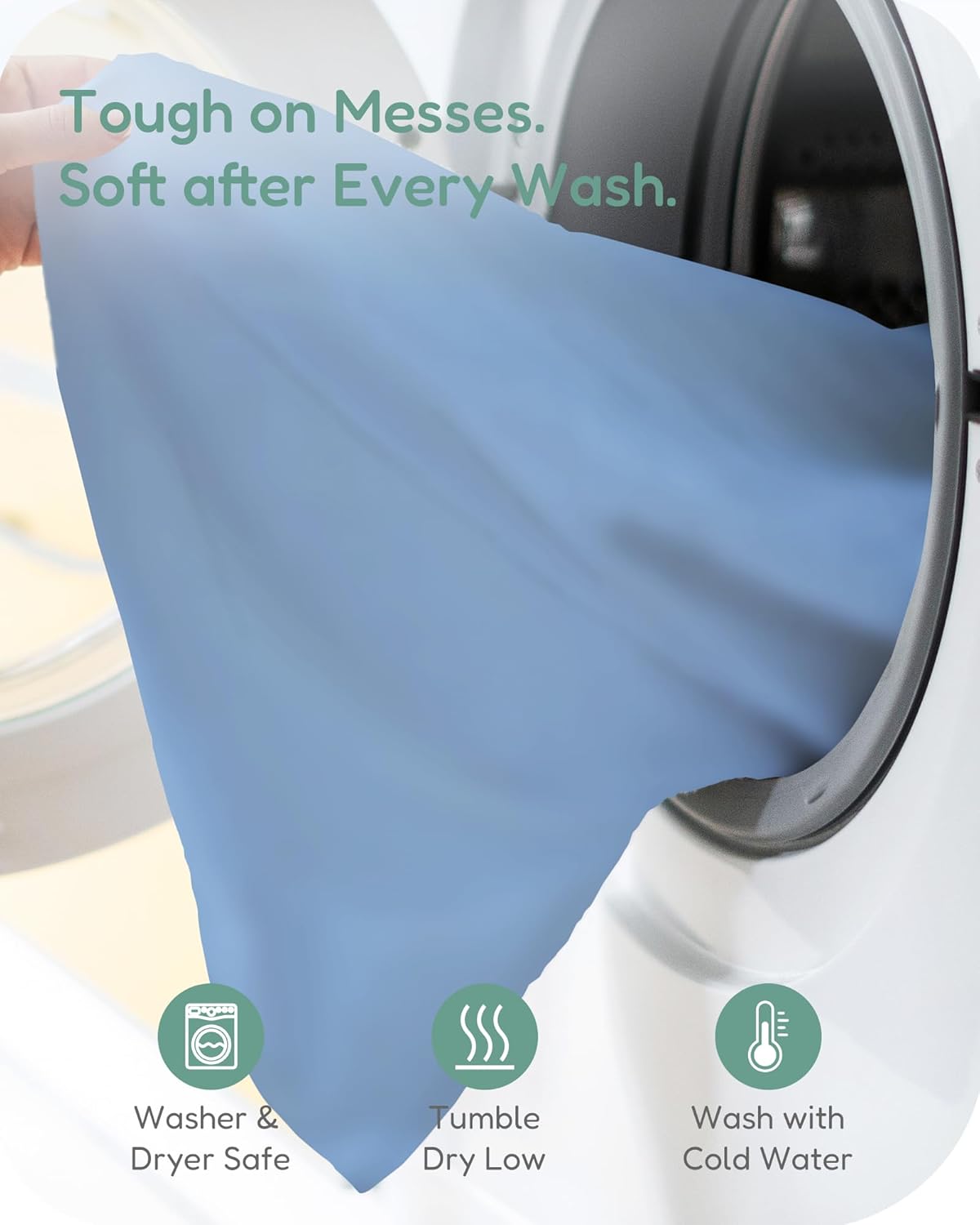 Pack and Play Sheets Fitted, Dino Animals Blue, Soft and Stretchy, Hypoallergenic and Safe, 2 Pack for Mini Crib and Pack N Play