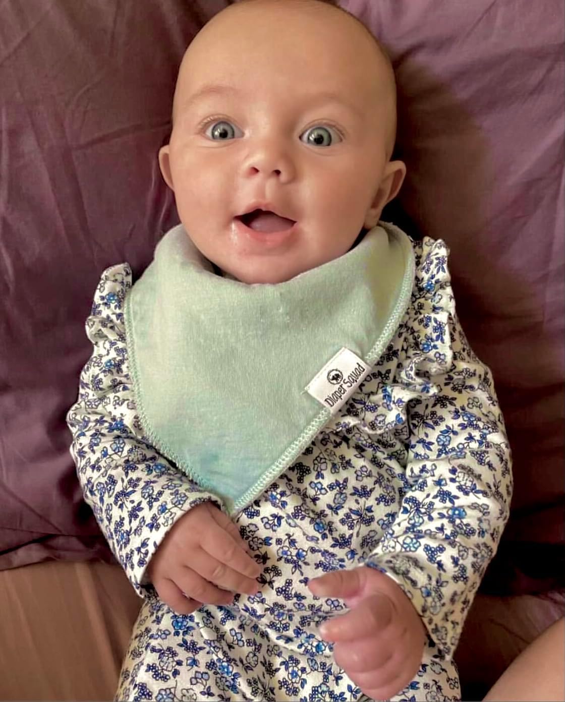 DiaperSquad's Baby Bibs for Drooling and Teething, Bibs for Boys, Baby Girl - Solid Cotton Baby Drool Bibs