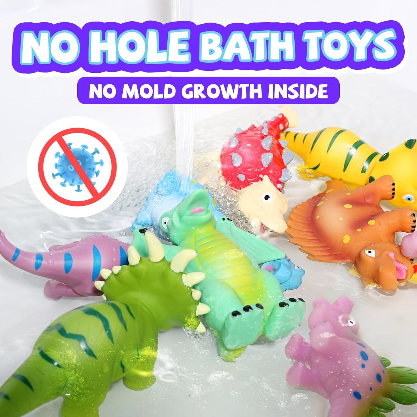Hely Cancy Dinosaur Bath Toys Mold Free