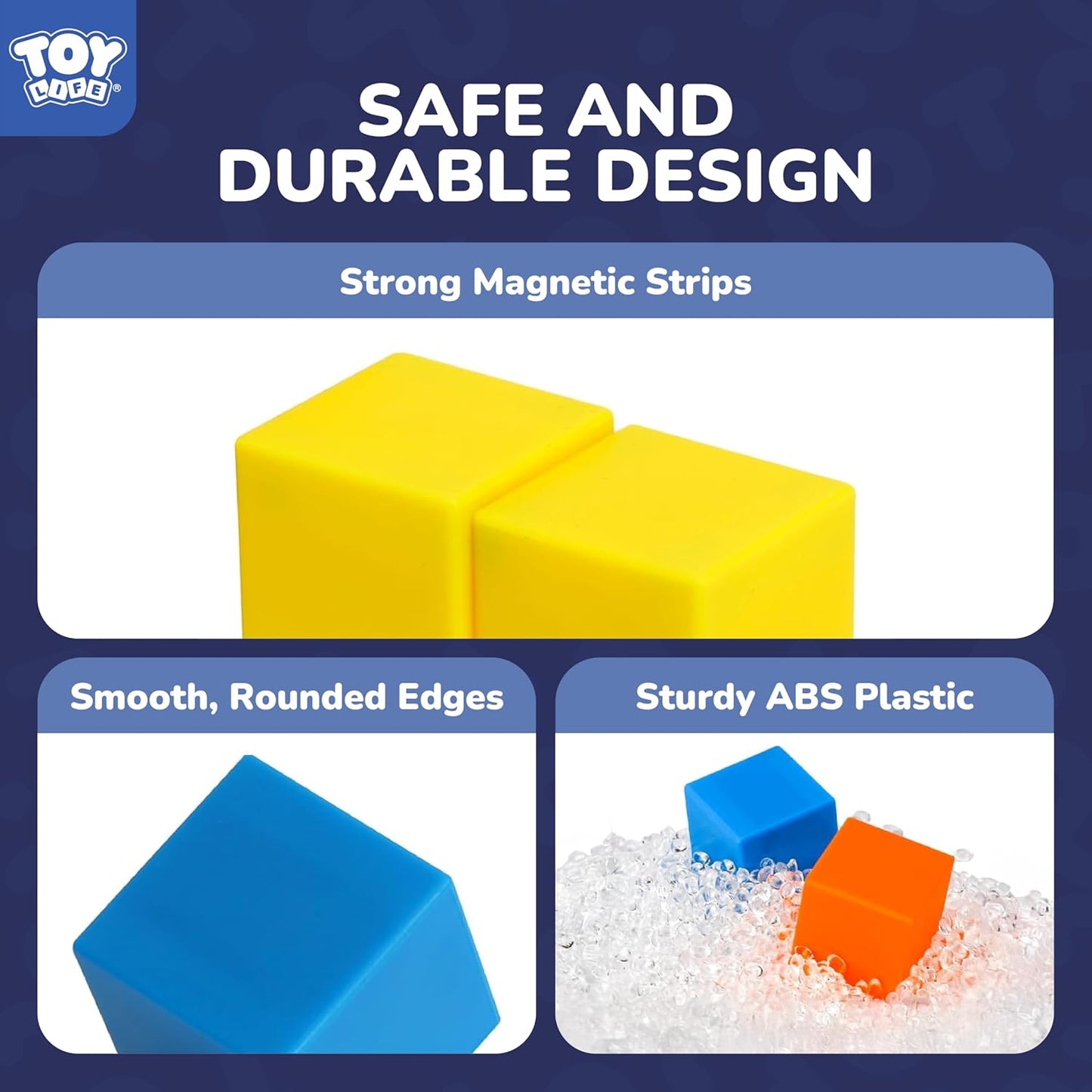 TOY Life 64 Pcs Magnetic Blocks for Toddlers Age 3-5 Magnet Blocks Magnetic Building Block for Kids Ages 4-8 Magnet Block for Kids 3-5 Preschool Creative Stem Building Toys