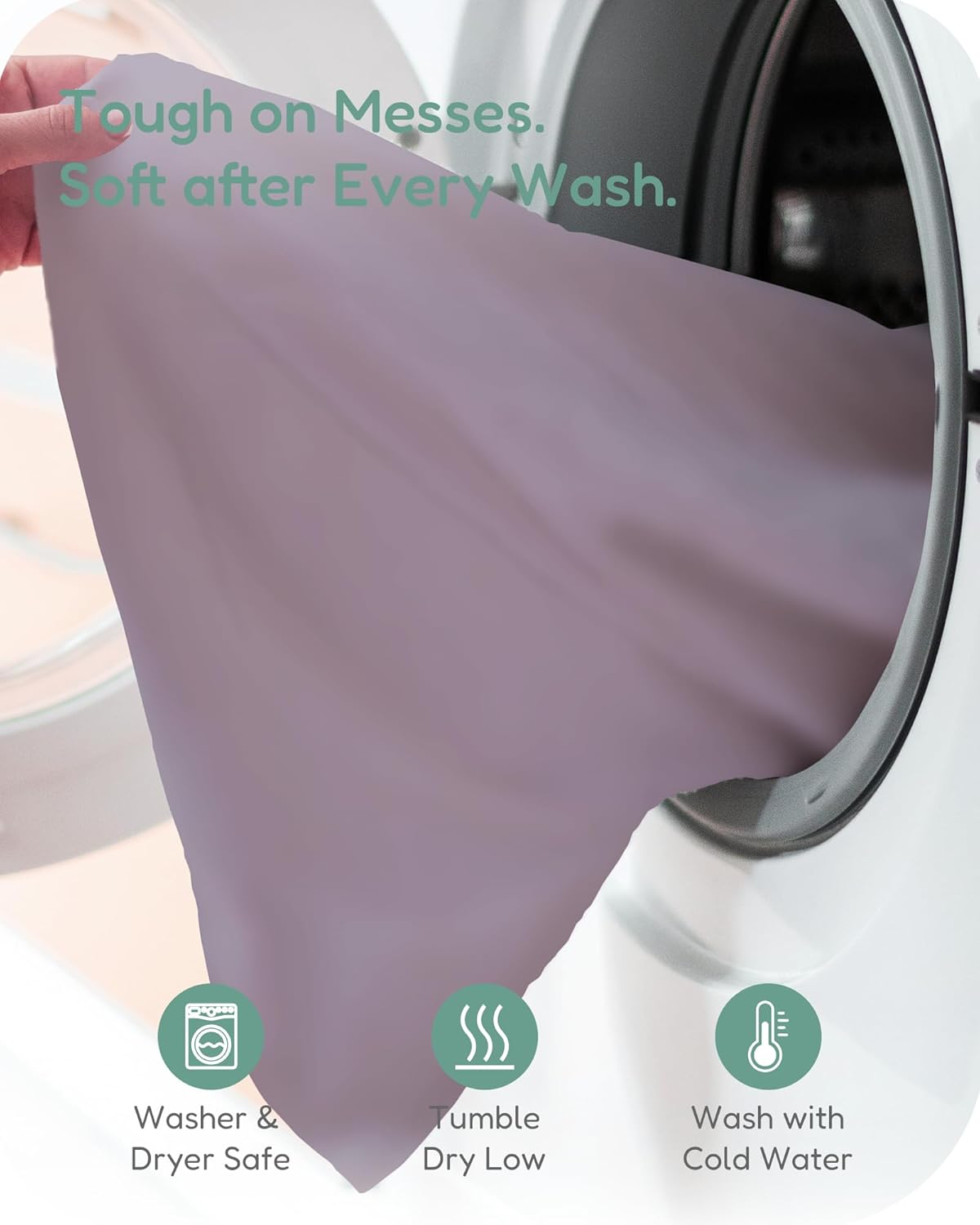 Pack and Play Sheets Fitted, Soft Purple+Butterflies, Hypoallergenic, Cozy and Safe, 2 Pack for Boys and Girls