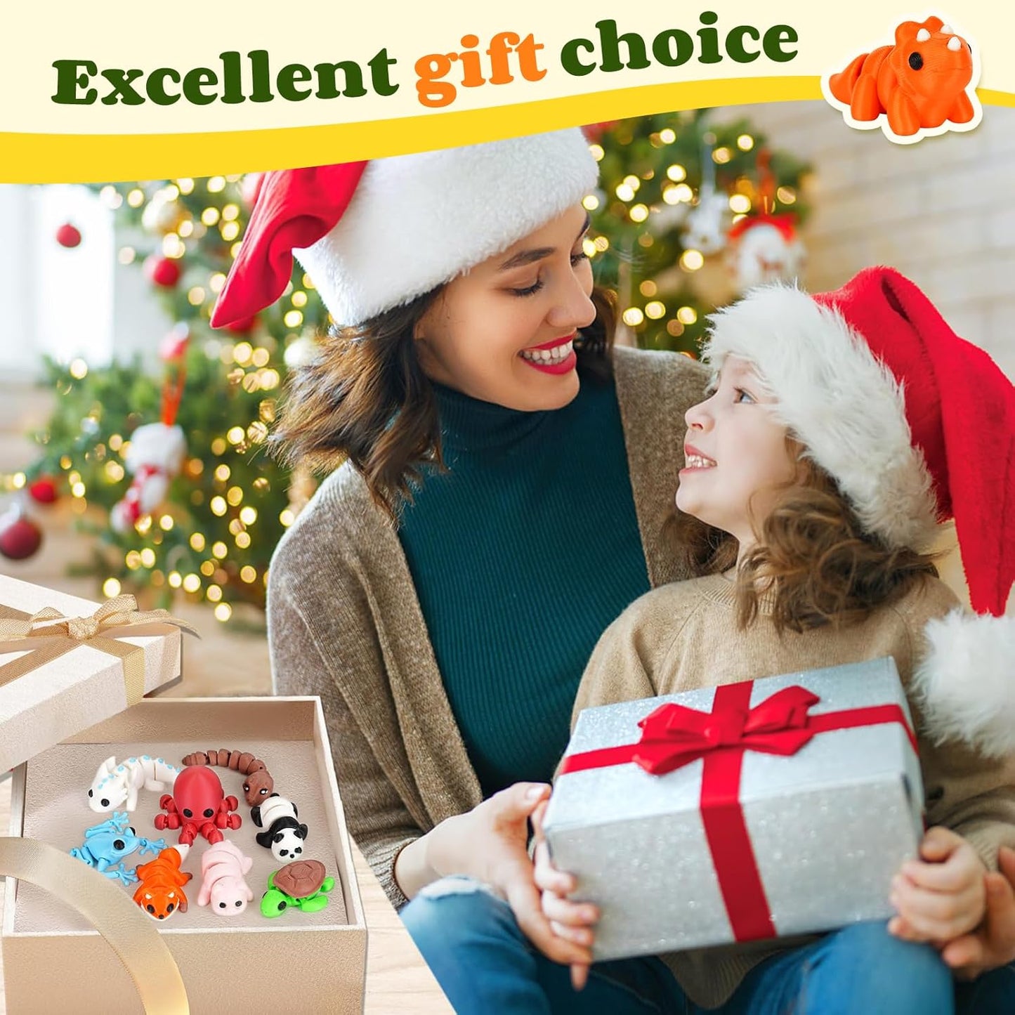 8 PCS Mini Animals Set,3D Printed Little Animals Articulated Flexible Fidget Toy,Tiny Animals Figurines Exquisite Cute Pet Toy,Little Plastic Animals Miniature Figurines Small Animals Toy (8 PCS)