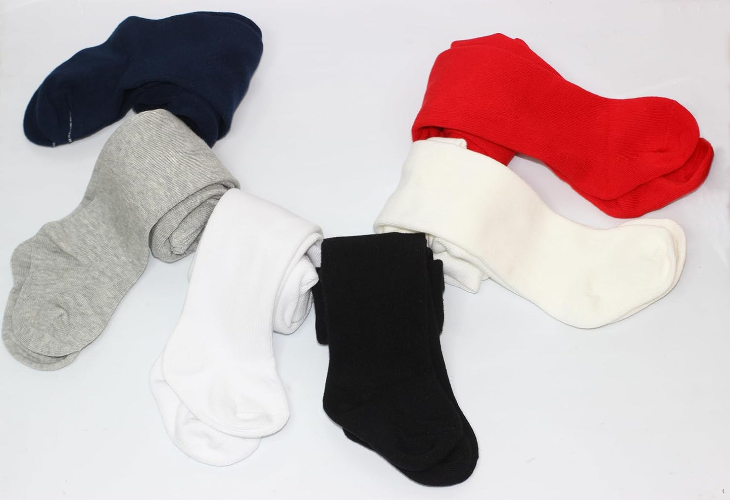 Baby Girls Tights White Thick Leggings Stockings Cotton Pantyhose for Newborn Infant Toddler 1Pack