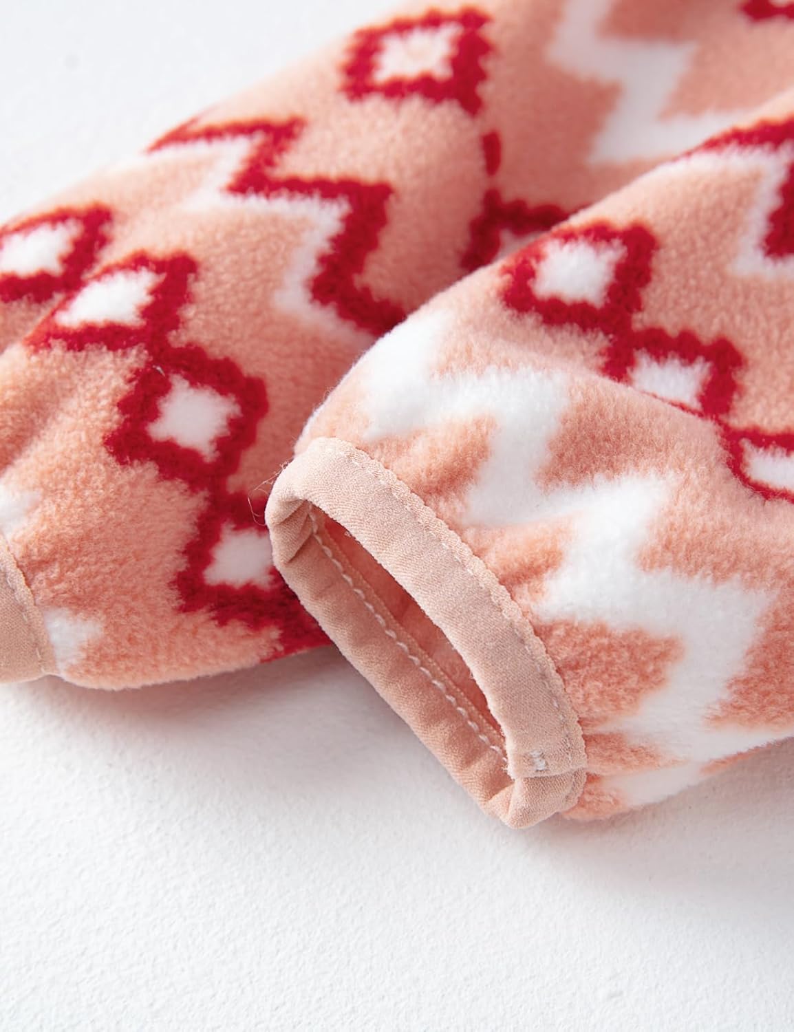 Kids Printed Polar Fleece Jacket Toddler Baby Boys Girls Autumn Winter Warm Sherpa Lining Outerwear Soft Lightweight