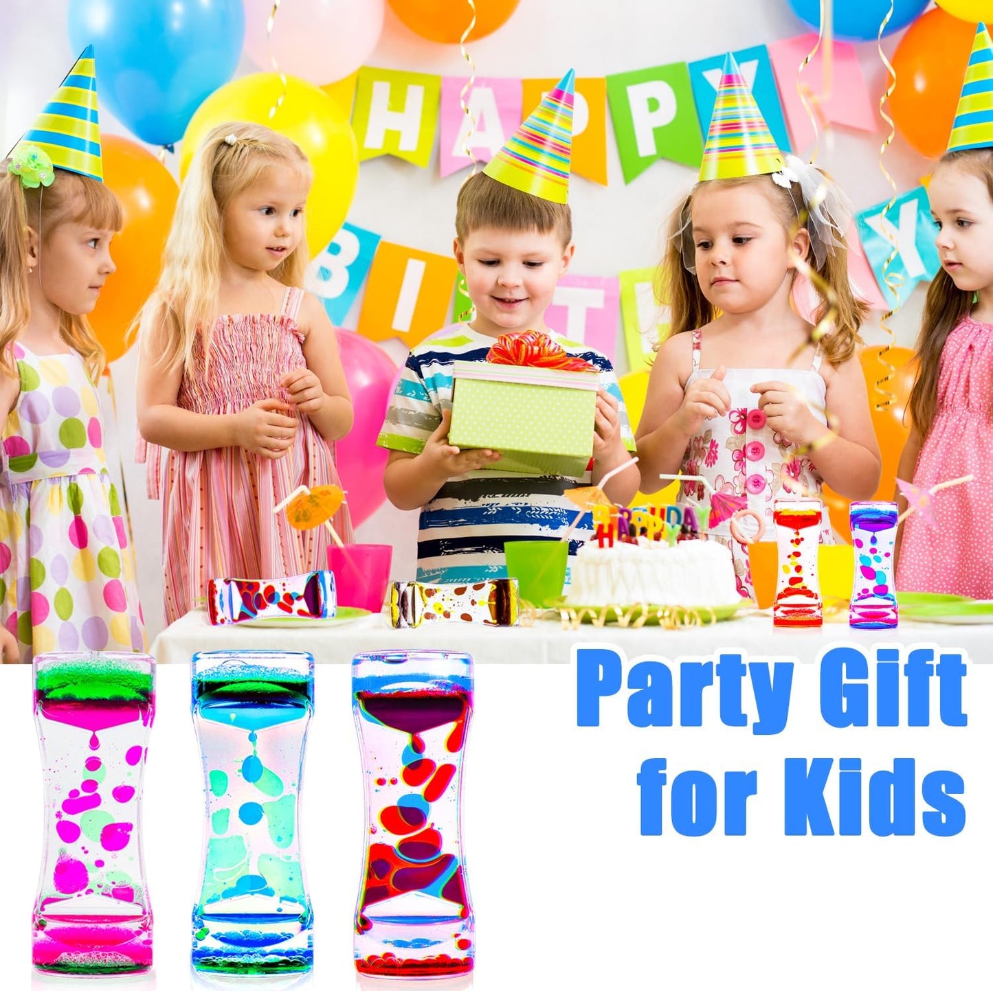 Liquid Motion Bubbler Sensory Toys,12 Pack Liquid Timer Fidget Toys for Adults, Calming Toys for Kids, Party Favors, Classroom Prizes, Christmas Goodie Bag Stuffers, Stocking Stuffers