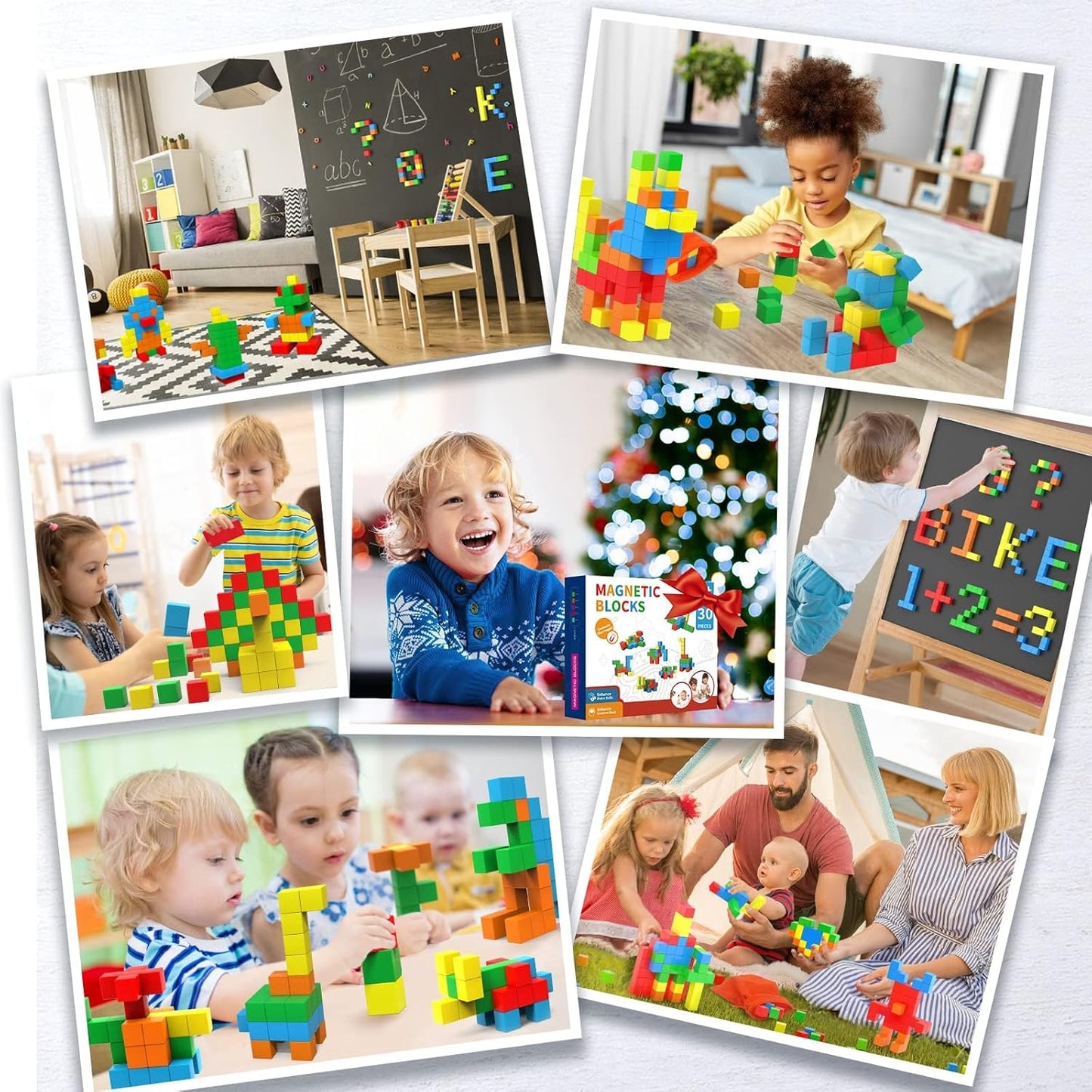 Magnetic Blocks 1.18 inch, Large Magnetic Cube Toy for Sensory STEM Education Preschool Magnet Toys for 3 4 5 6 Year Old Boys and Girls,Christmas Birthday Gifts for Kids Age 3+