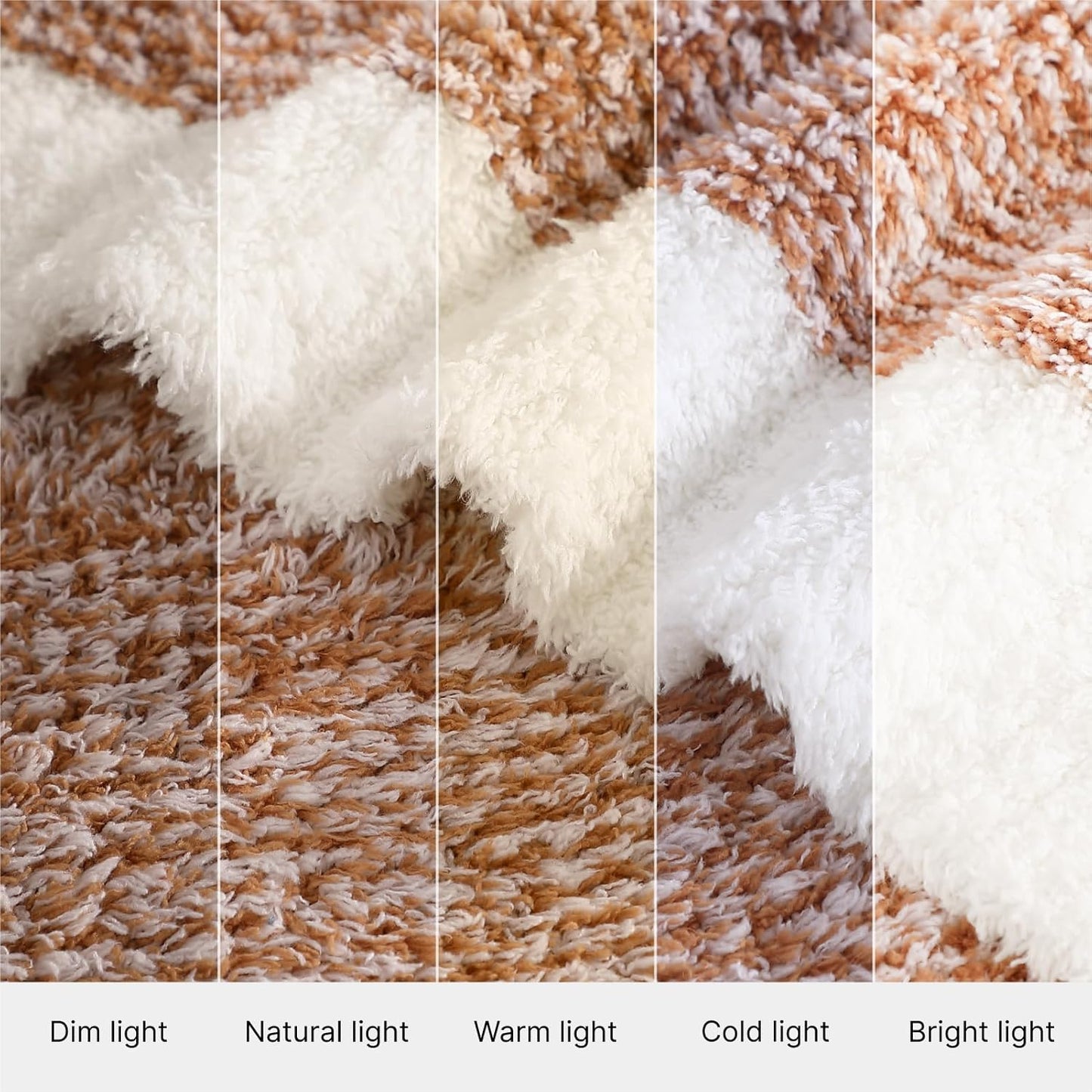 WRENSONGE Throw Blanket Cationic Dyeing Burnt Orange Soft Cozy Fluffy Warm Hand Made Weave Throw Blankets for Couch, Sofa, Chair, Bed, Camping, Picnic, Travel Lightweight Bed Blanket - 60"*80"