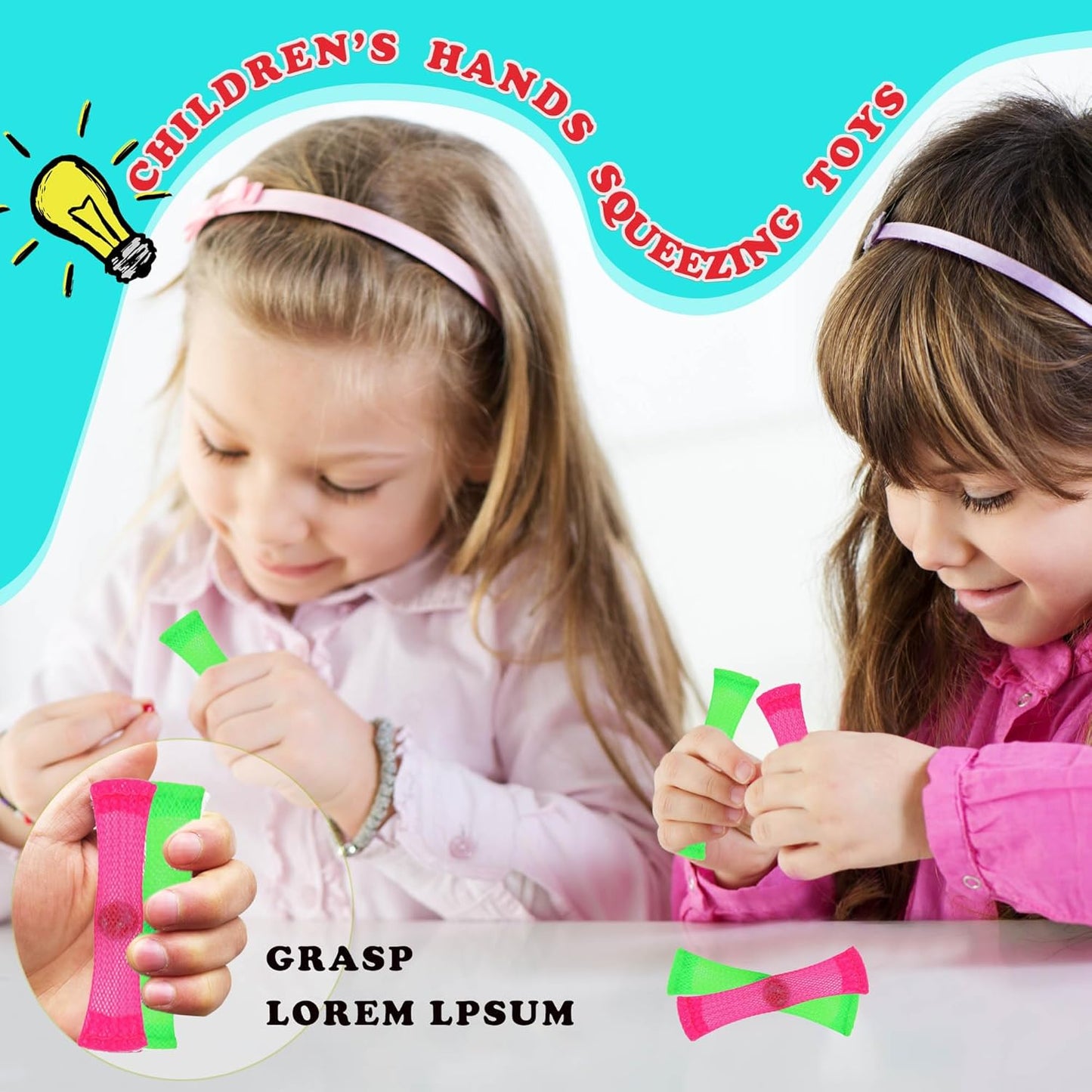 6 Pack Stress Relief and Anxiety Relief Fidget Toys,Flippy Chain,Marble Mesh,Infinity Cube