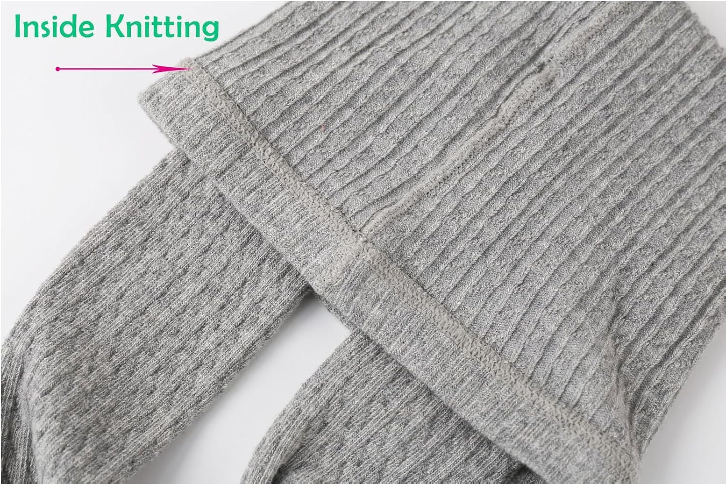 CHUNG Toddler Little Girls Cotton Tights Footed Thick Winter Cable Knit Legging Pantyhose Stocking