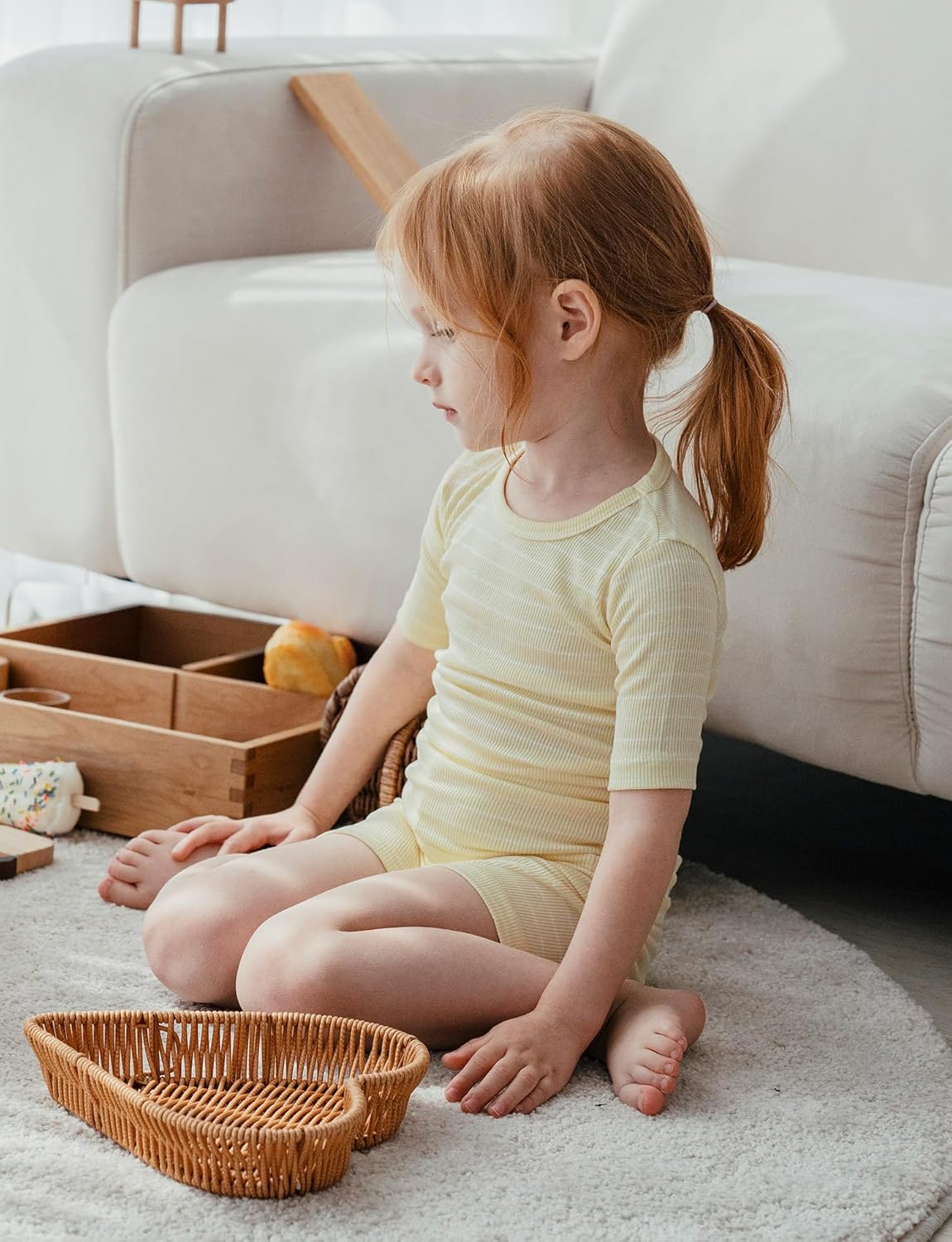 AVAUMA Stripe Pattern Baby Boys Girls Pajama Set Kids Toddler Snug fit Ribbed Sleepwear pjs for Daily Life Style