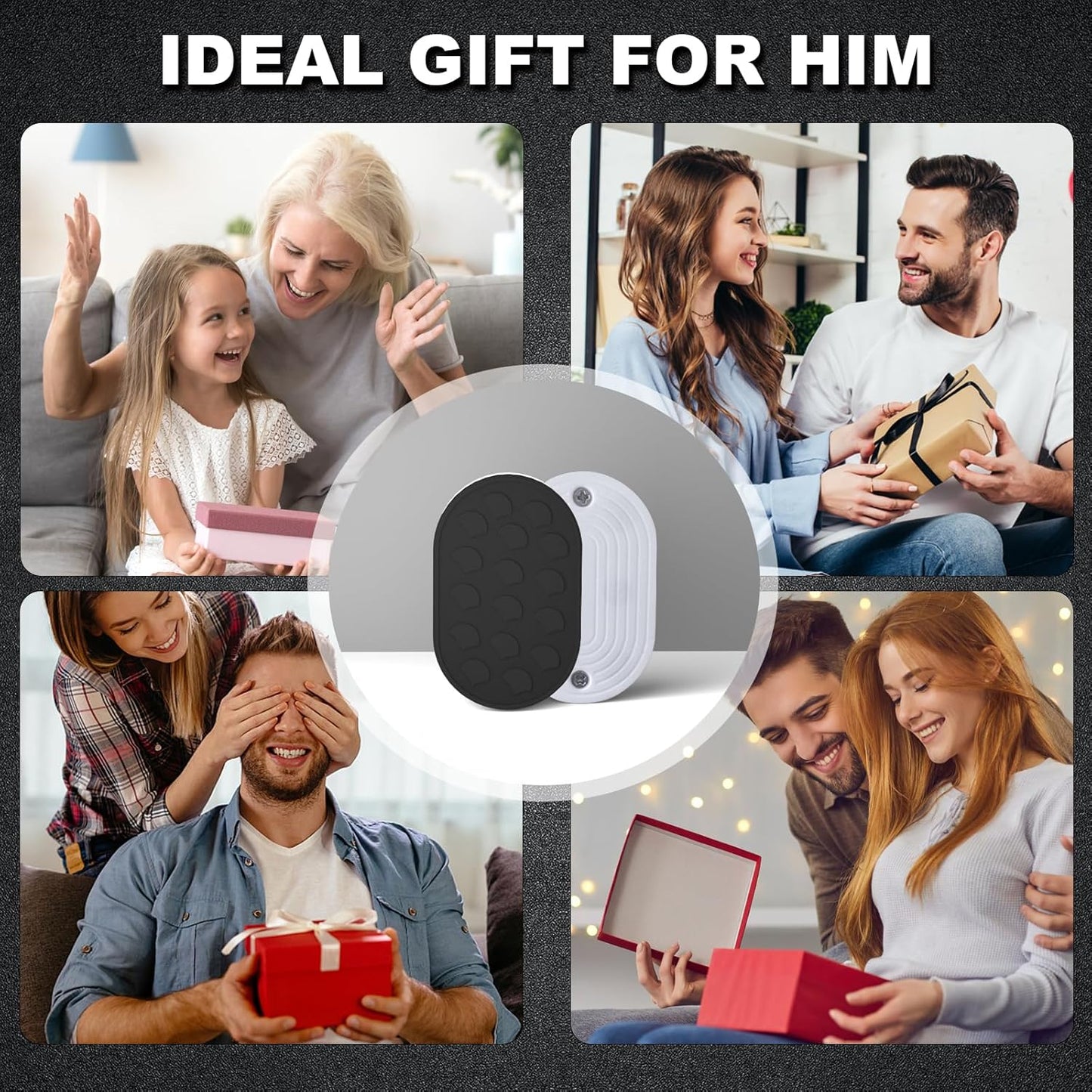 Scales Fidget Slider, Magnetic Metal Trackless Fidget Slider EDC Fidget Toys for Adults, Home/Office Executive Desk Toys for ADHD/ADD/Autism, Ideal Gifts for Him (Black)