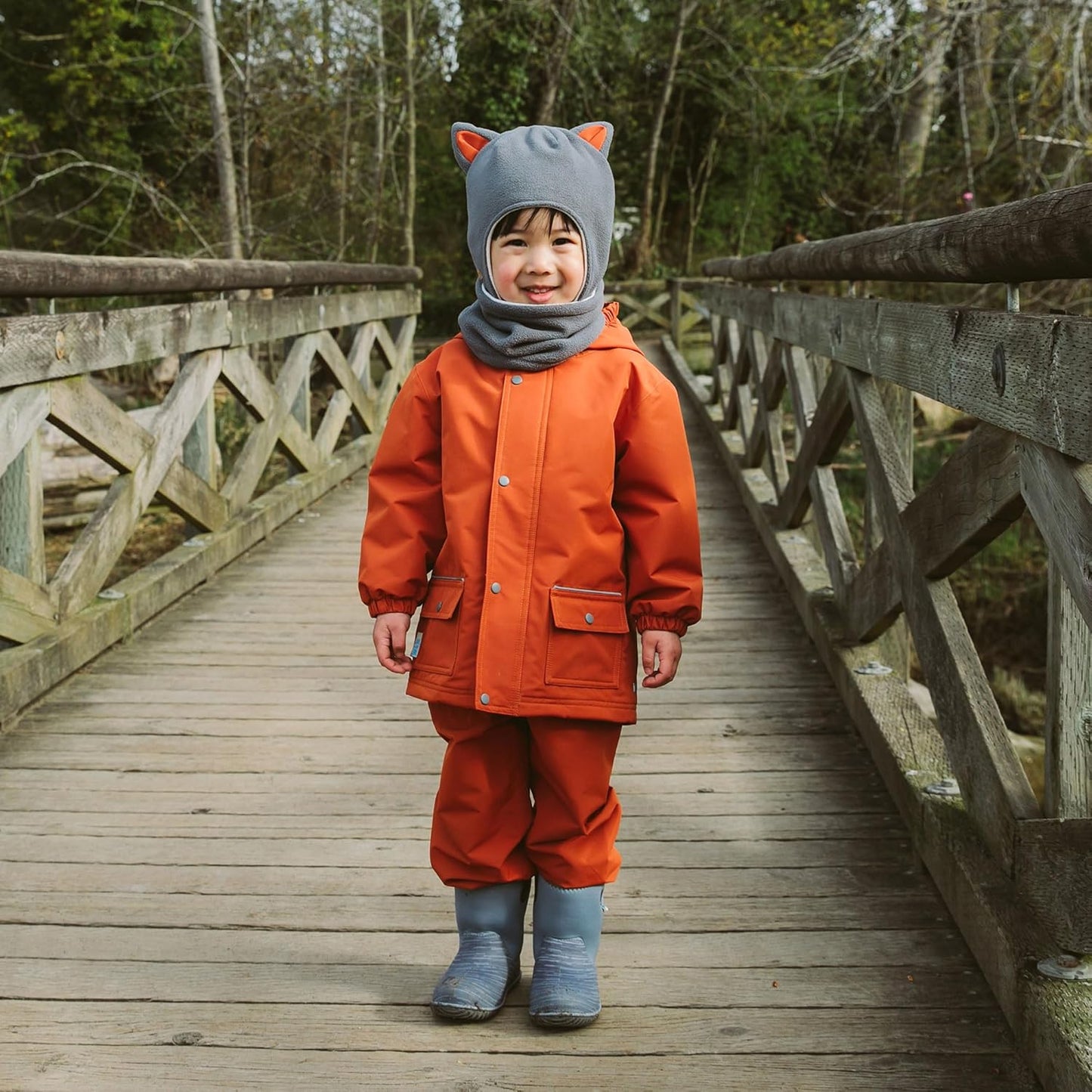 JAN & JUL Waterproof Fleece Lined Rain Jacket, Raincoat for Kids