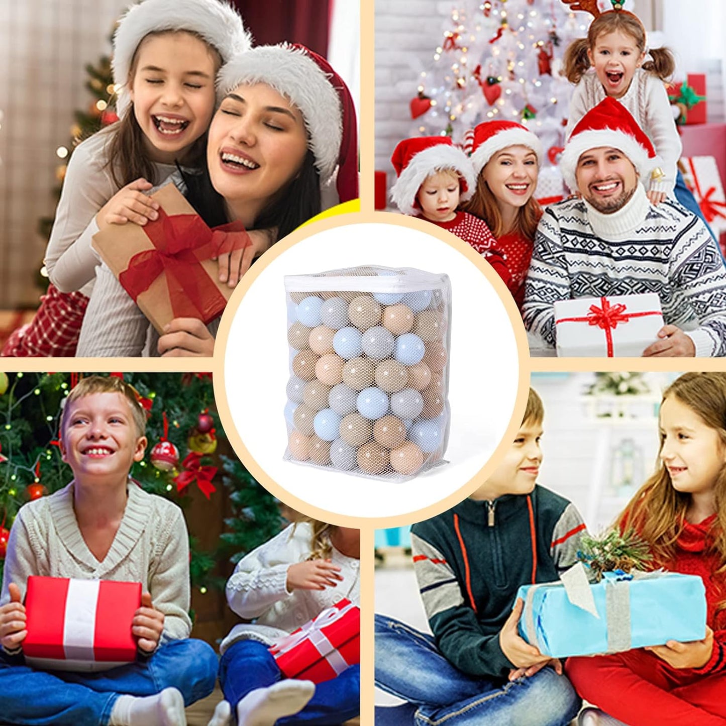 GOGOSO Ball Pits Balls for Toddlers Pack of 50 100 200 Plastics Shape Ball Non-Phthalate Non-BPA Non-Toxic 2.2-Inch Crush Proof Play Balls