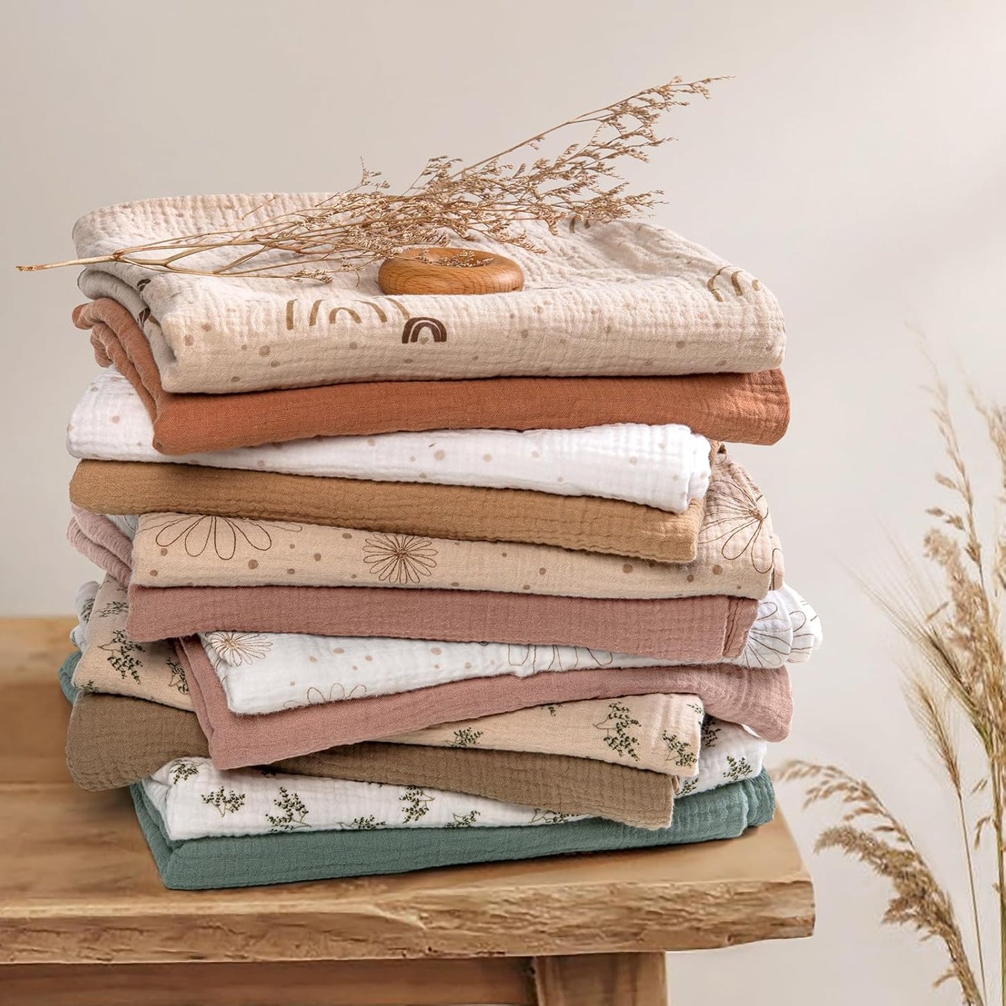 lulumoon Muslin Changing Pad Covers: Baby Cotton Changing Table Covers - Soft Changing Pad Sheets for Boys Girls