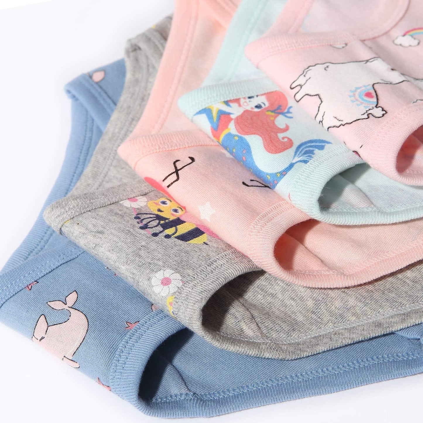 Girls' Cotton Brief Breathable Toddler Panties Kids Assorted Underwears 6-8 pieces